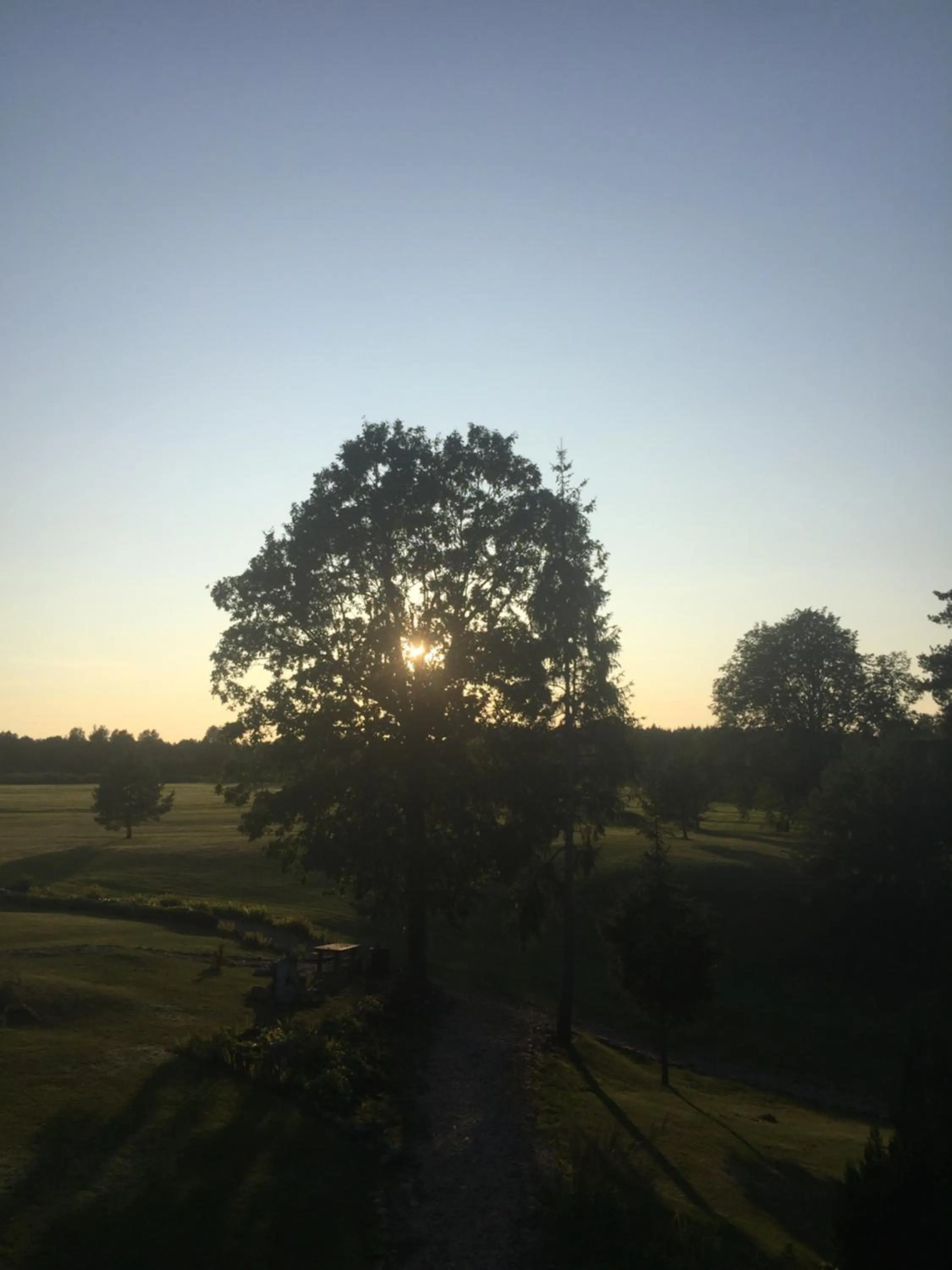 Sunset in Kaimo turizmo sodyba Geras