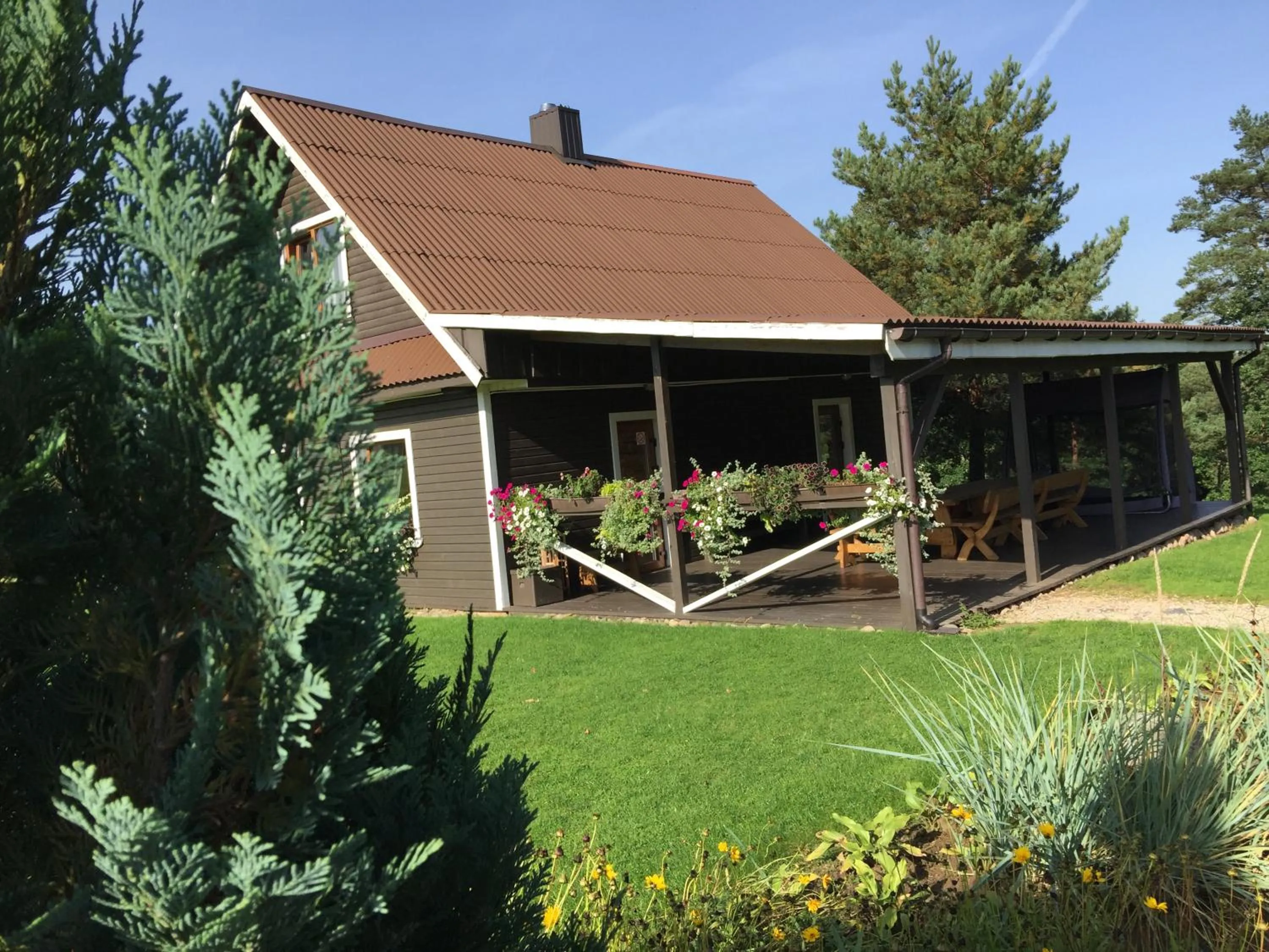 Balcony/Terrace in Kaimo turizmo sodyba Geras