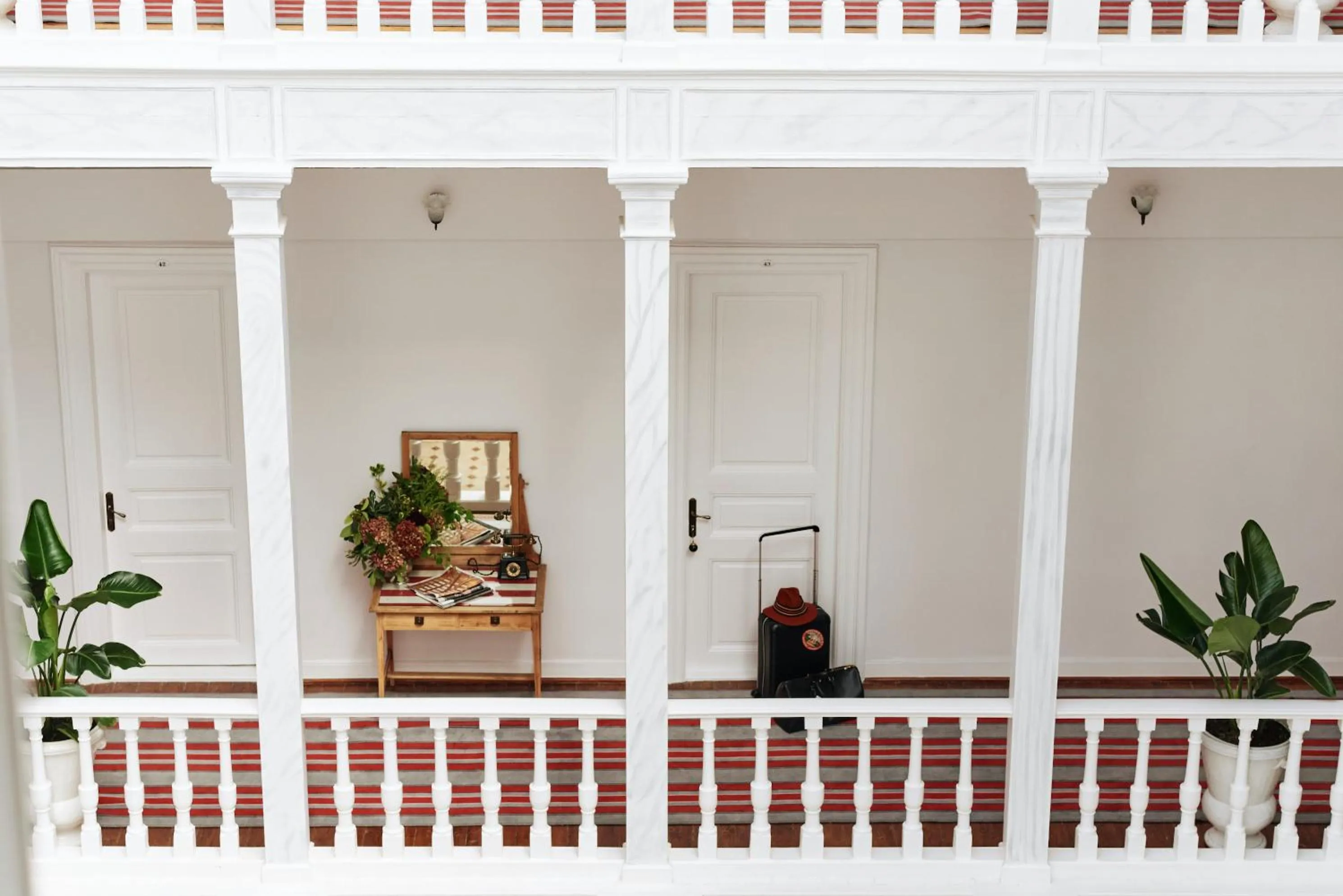 Inner courtyard view in Büyükada Splendid Palace Hotel
