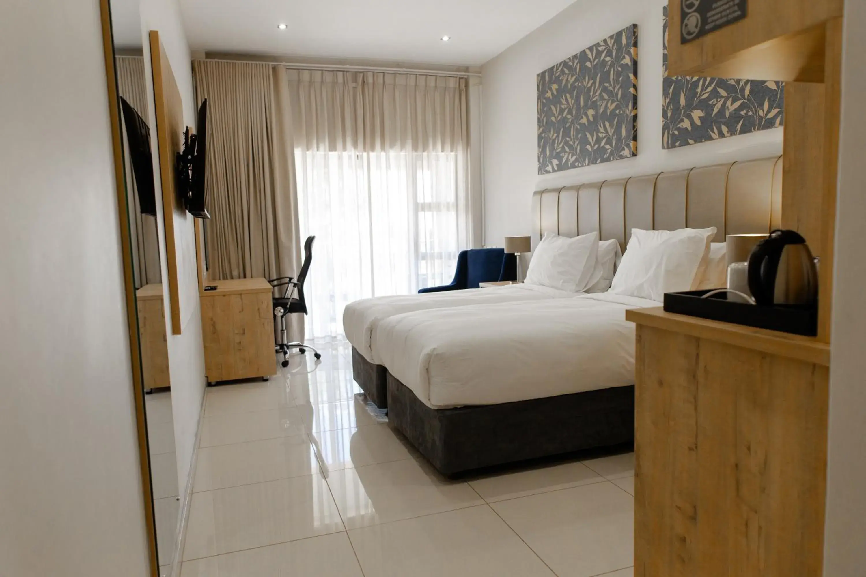 Twin Room with Balcony in Acres Inn Klerksdorp Twin Room with Balcony in Acres Inn Klerksdorp