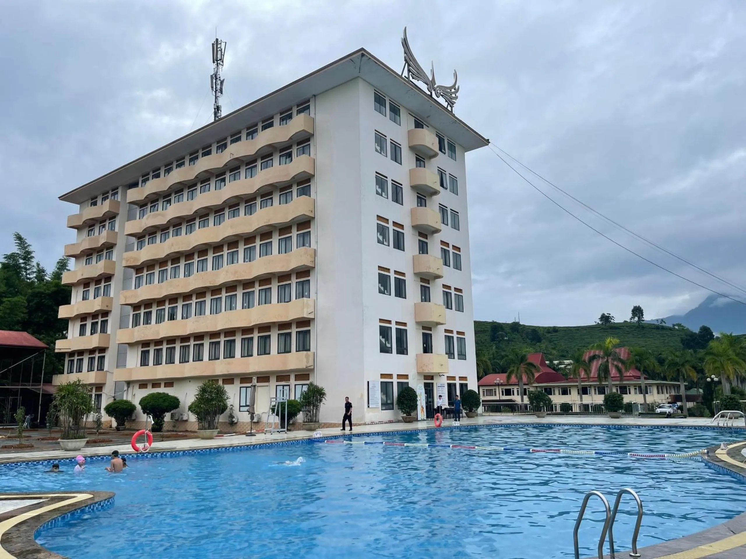 Swimming pool in Muong Thanh Lai Chau Hotel