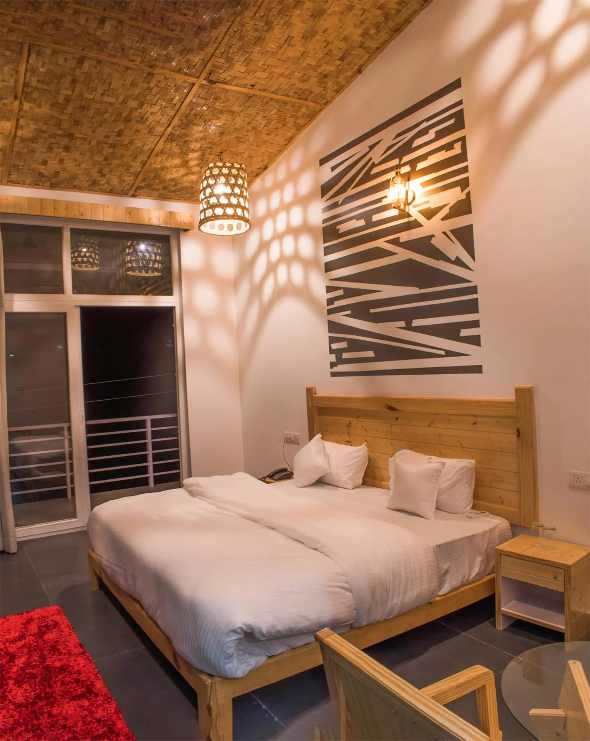 Bedroom, Bed in juSTa Lazy Haven Corbett, Uttarakhand Bedroom, Bed in juSTa Lazy Haven Corbett, Uttarakhand