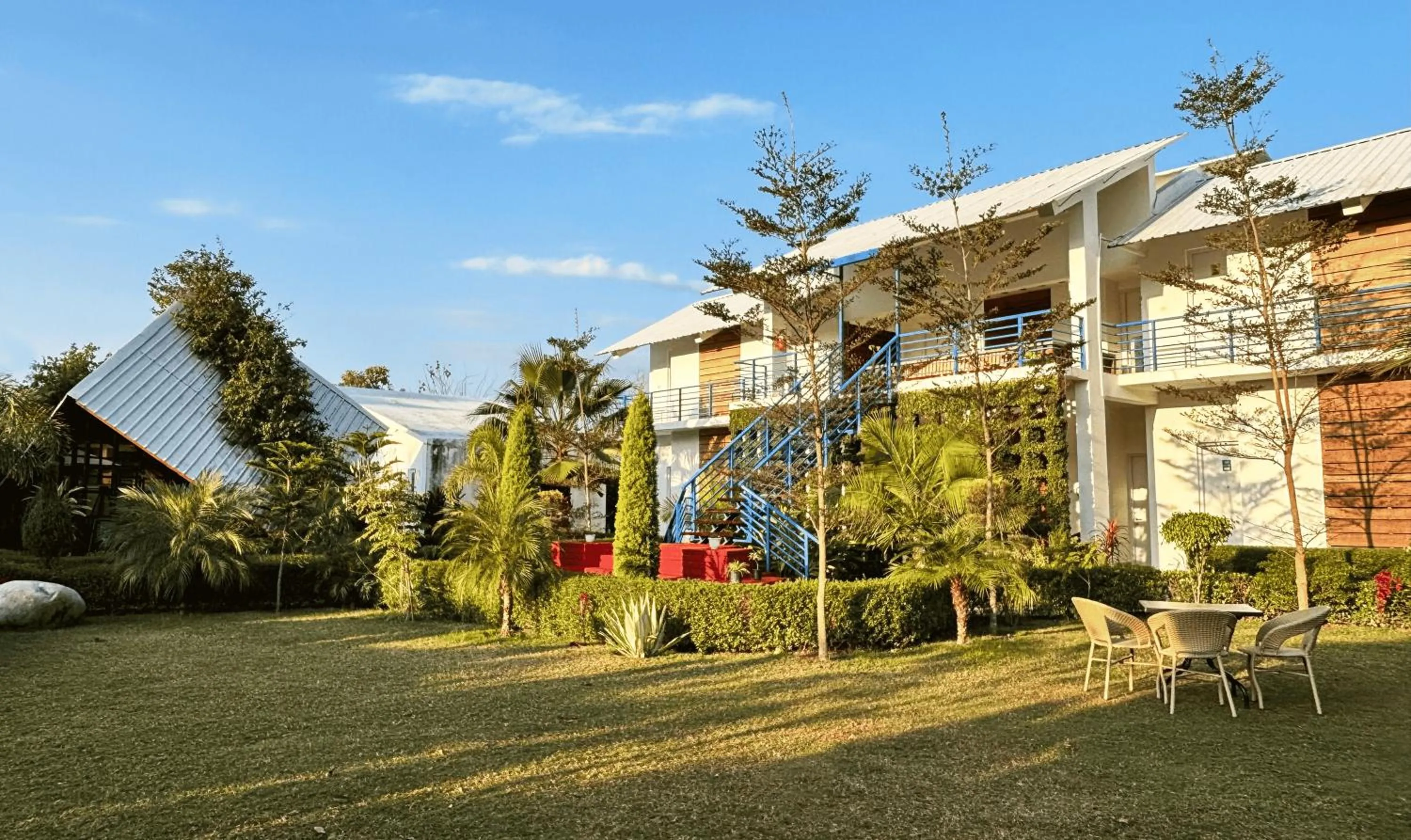 Garden in juSTa Lazy Haven Corbett, Uttarakhand