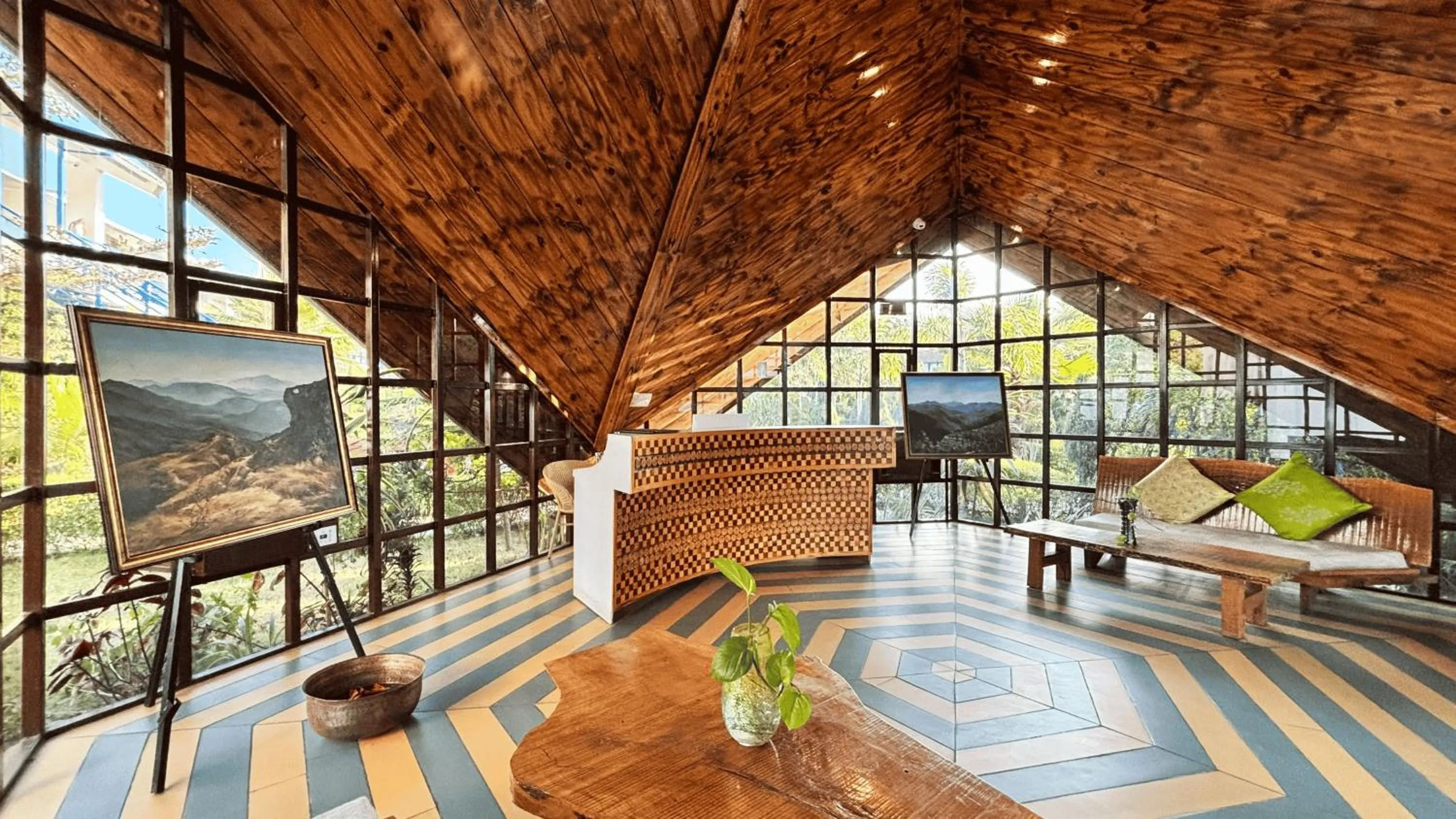 Facade/entrance in juSTa Lazy Haven Corbett, Uttarakhand