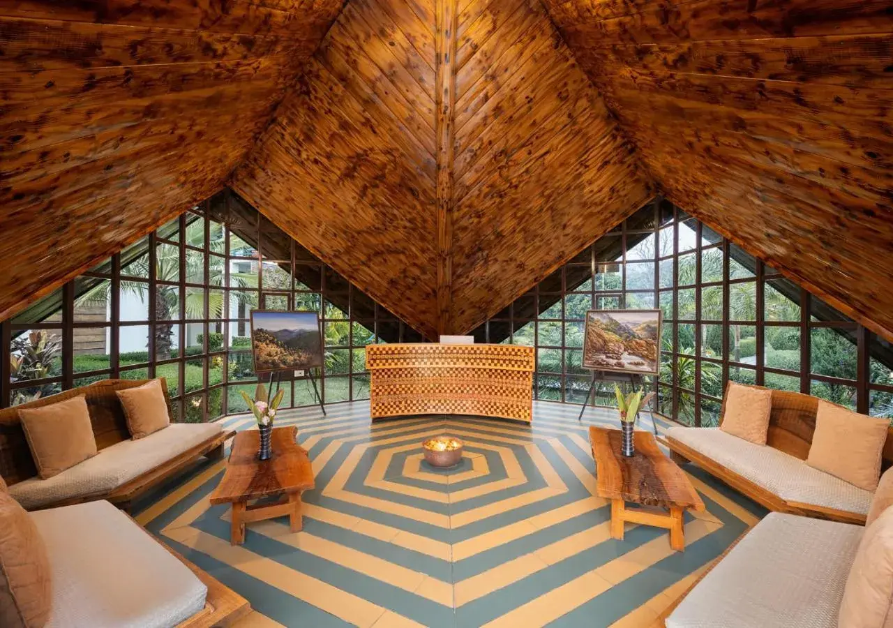 Lobby or reception in juSTa Lazy Haven Corbett, Uttarakhand Lobby or reception in juSTa Lazy Haven Corbett, Uttarakhand