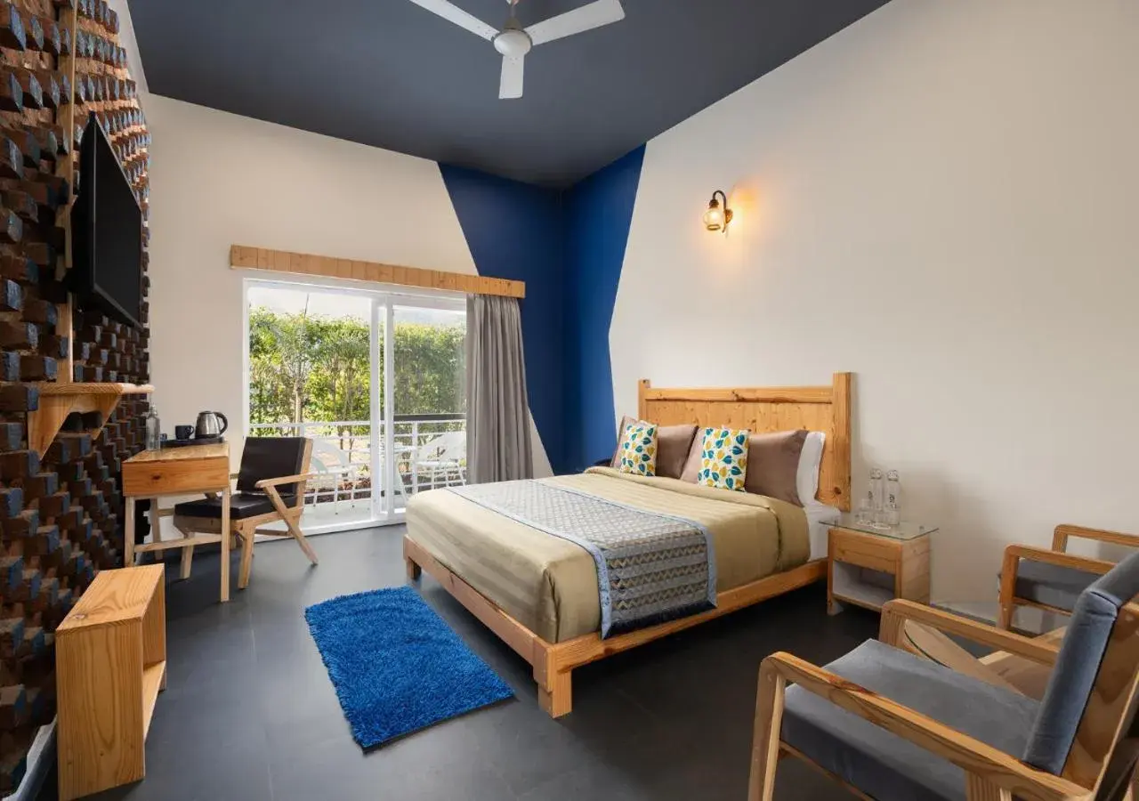 Bed in juSTa Lazy Haven Corbett, Uttarakhand Bed in juSTa Lazy Haven Corbett, Uttarakhand