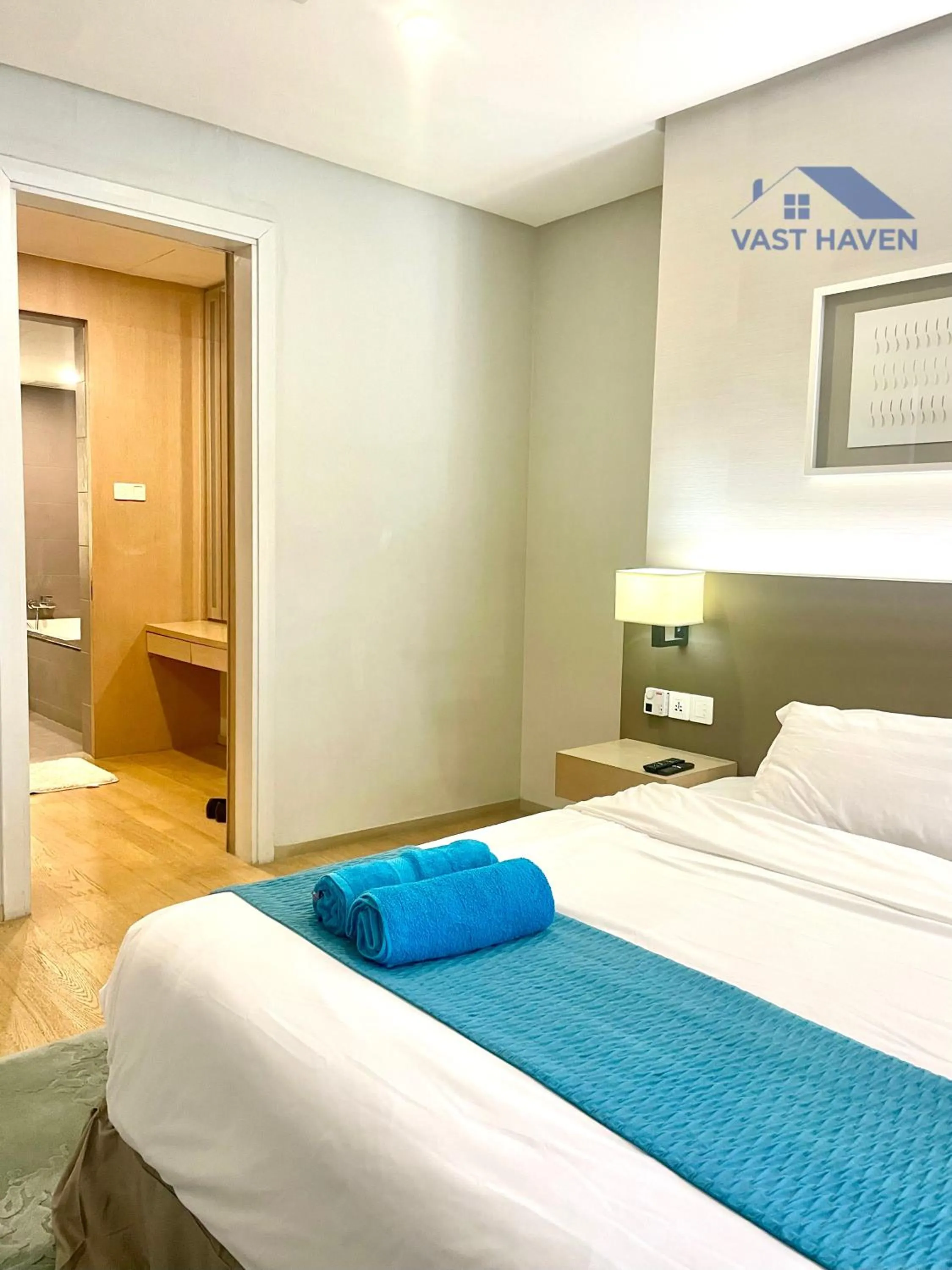 Toilet, Bed in 188 Suites KLCC by VastHaven