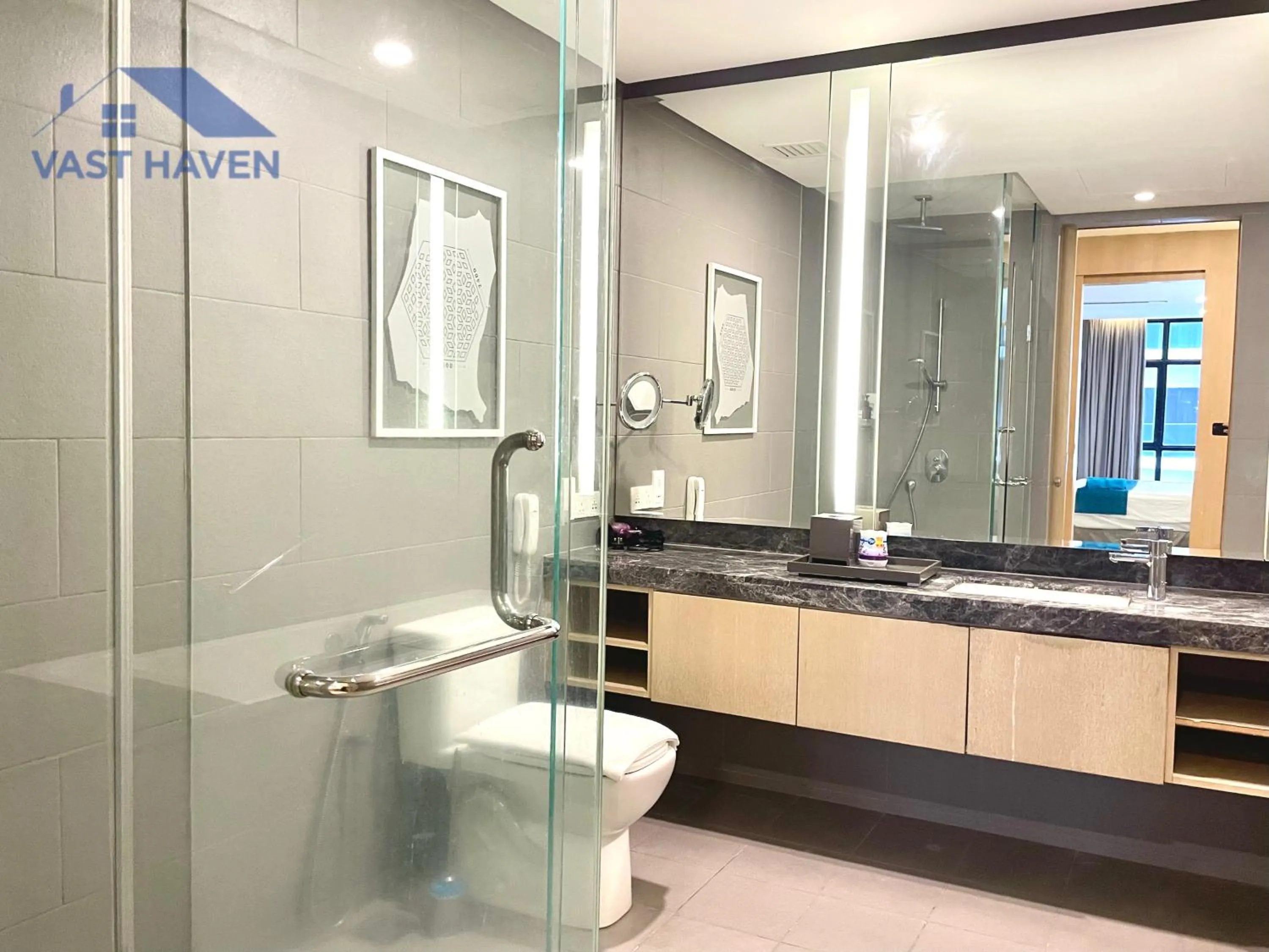 Shower in 188 Suites KLCC by VastHaven