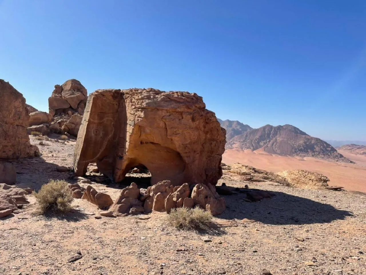 Nearby landmark in Wadirum winter
