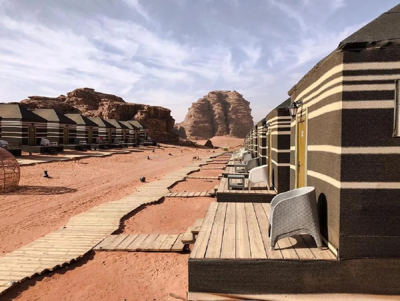 Property building in Wadirum winter