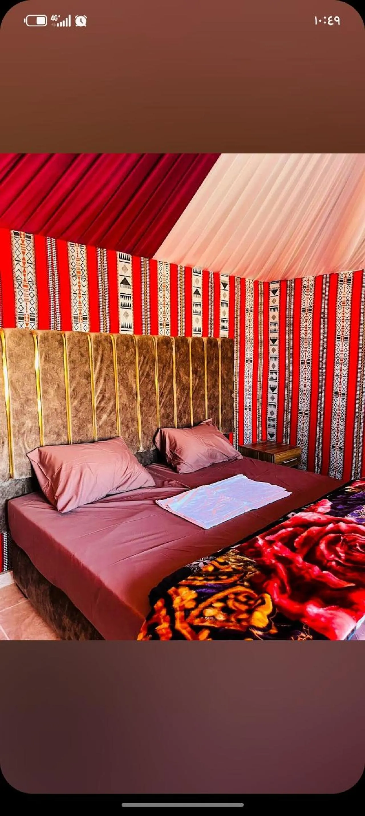 Bed in Wadirum winter