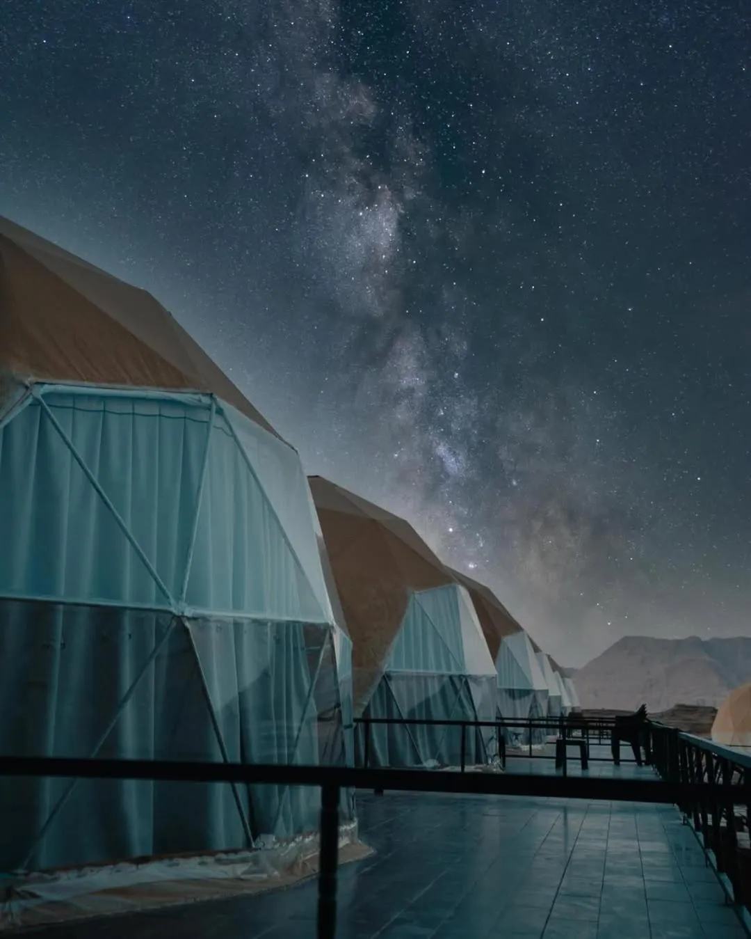 Night in Wadirum winter