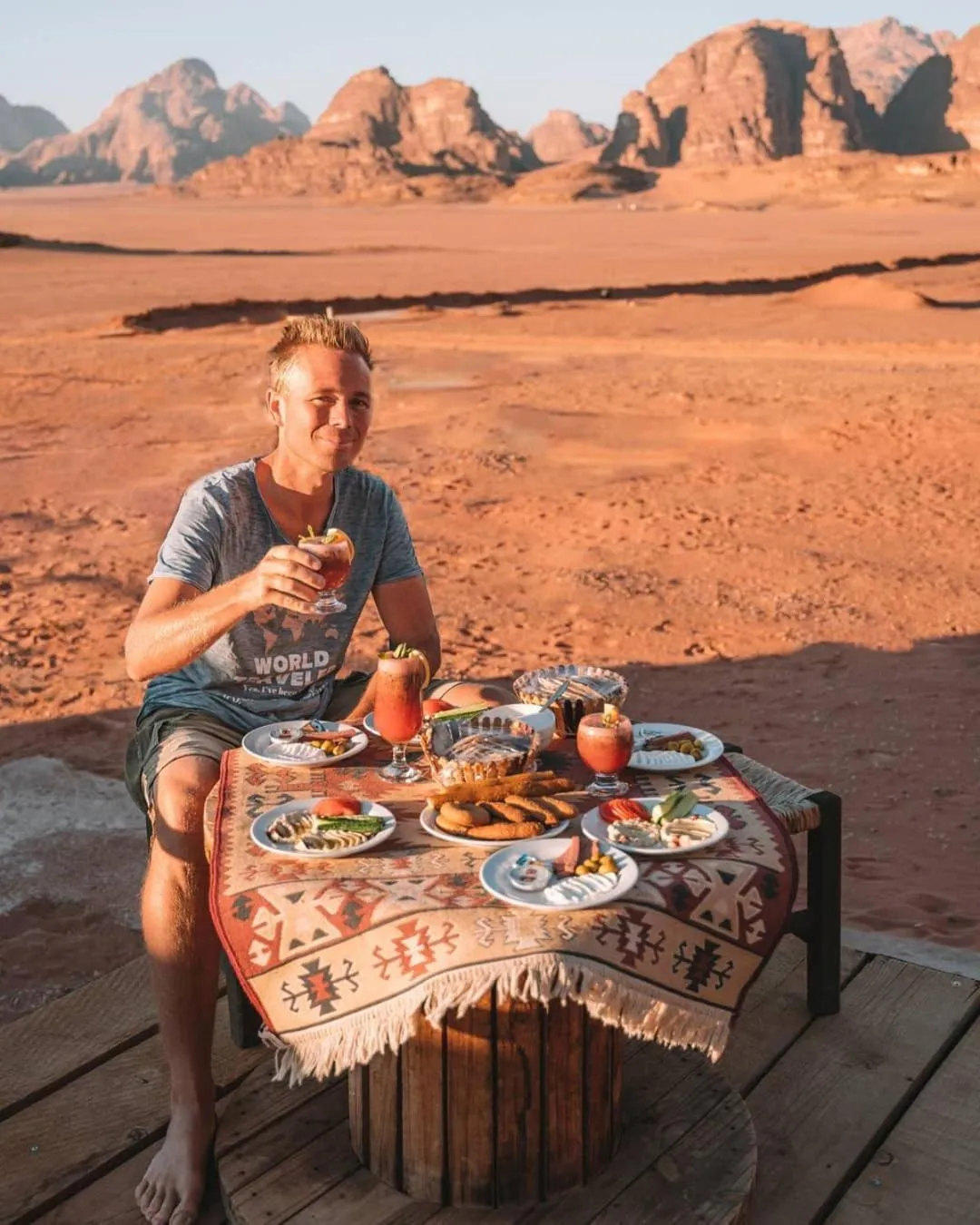 Natural landscape in Wadirum winter