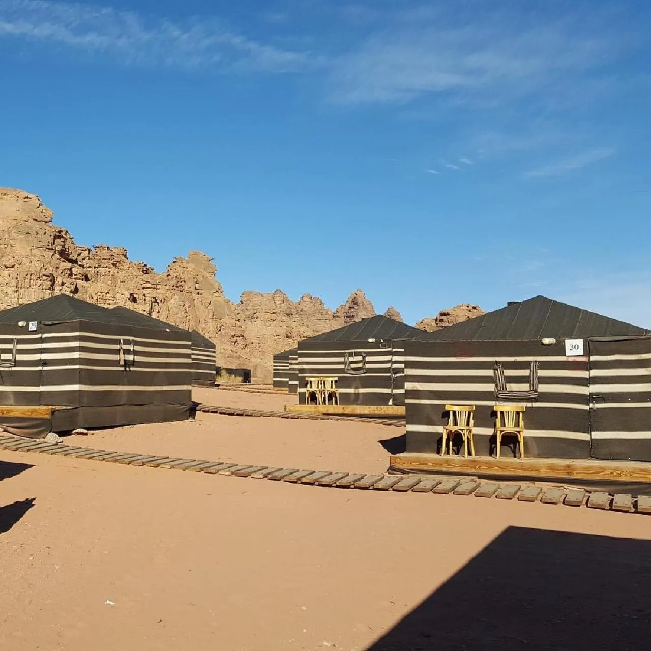 Property building in Wadirum winter