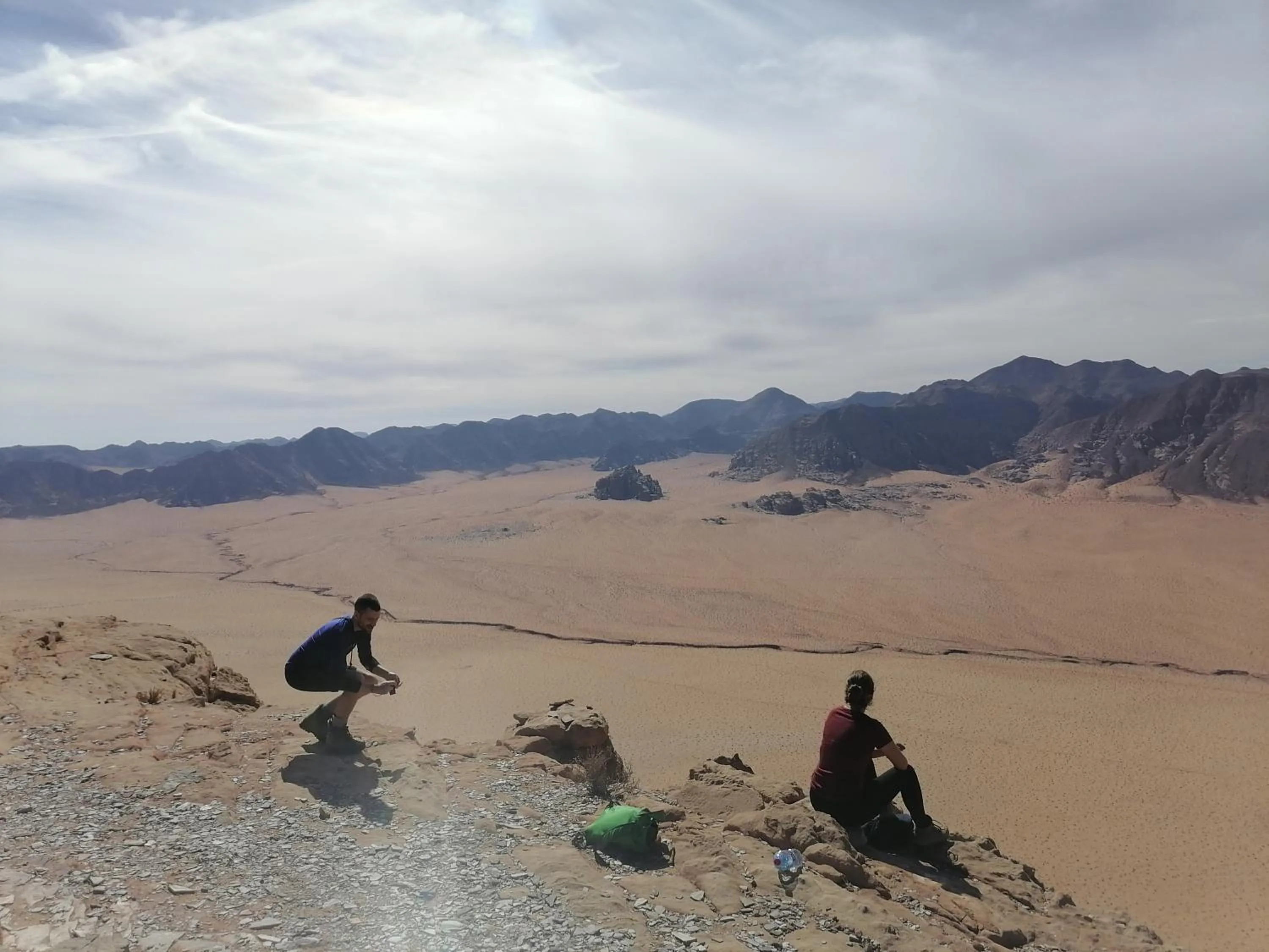 People in Wadirum winter