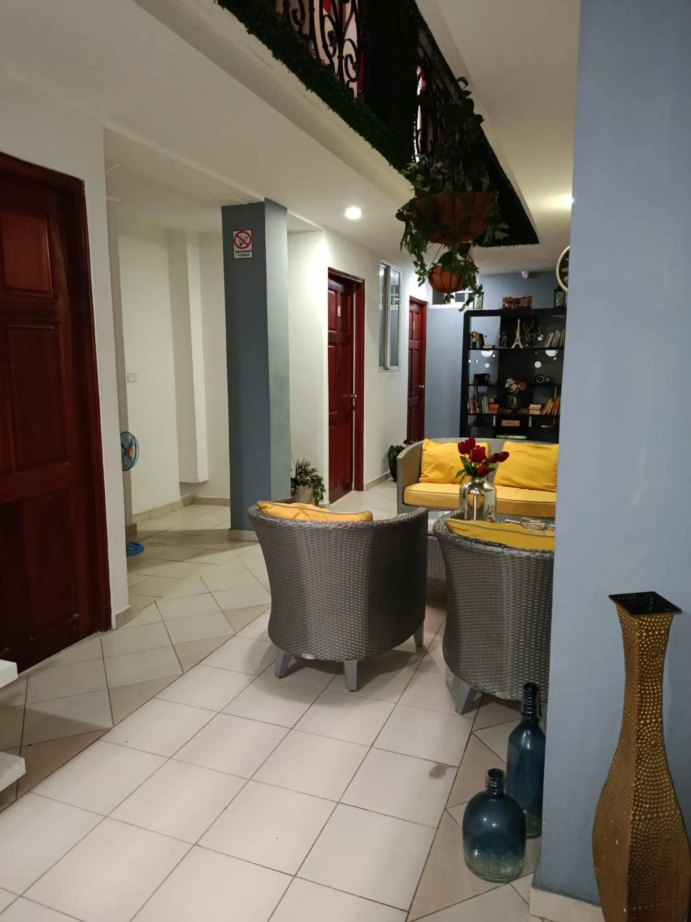 Seating area in Hostal Cigarra