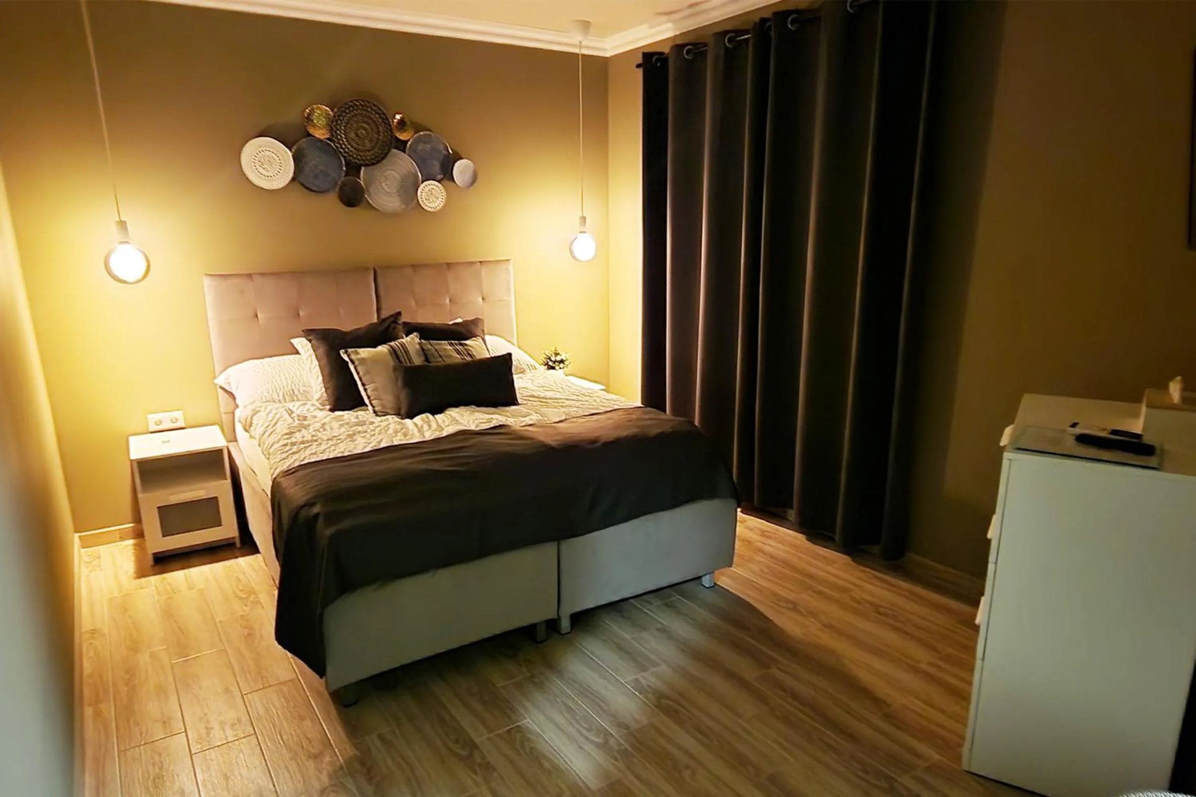 Bed in The Luxo Wine Museum Hotel