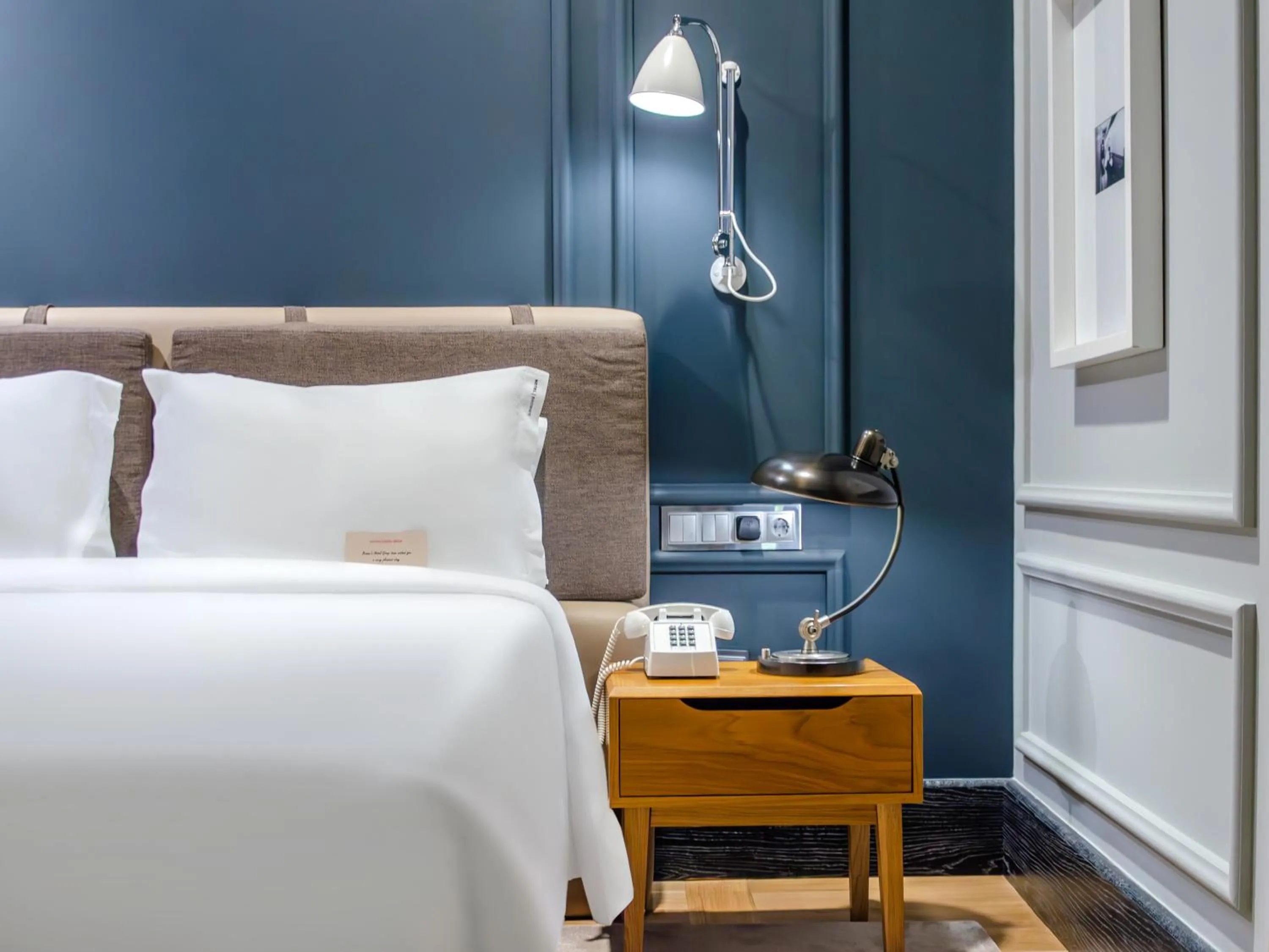 Decorative detail, Bed in Browns Central Hotel