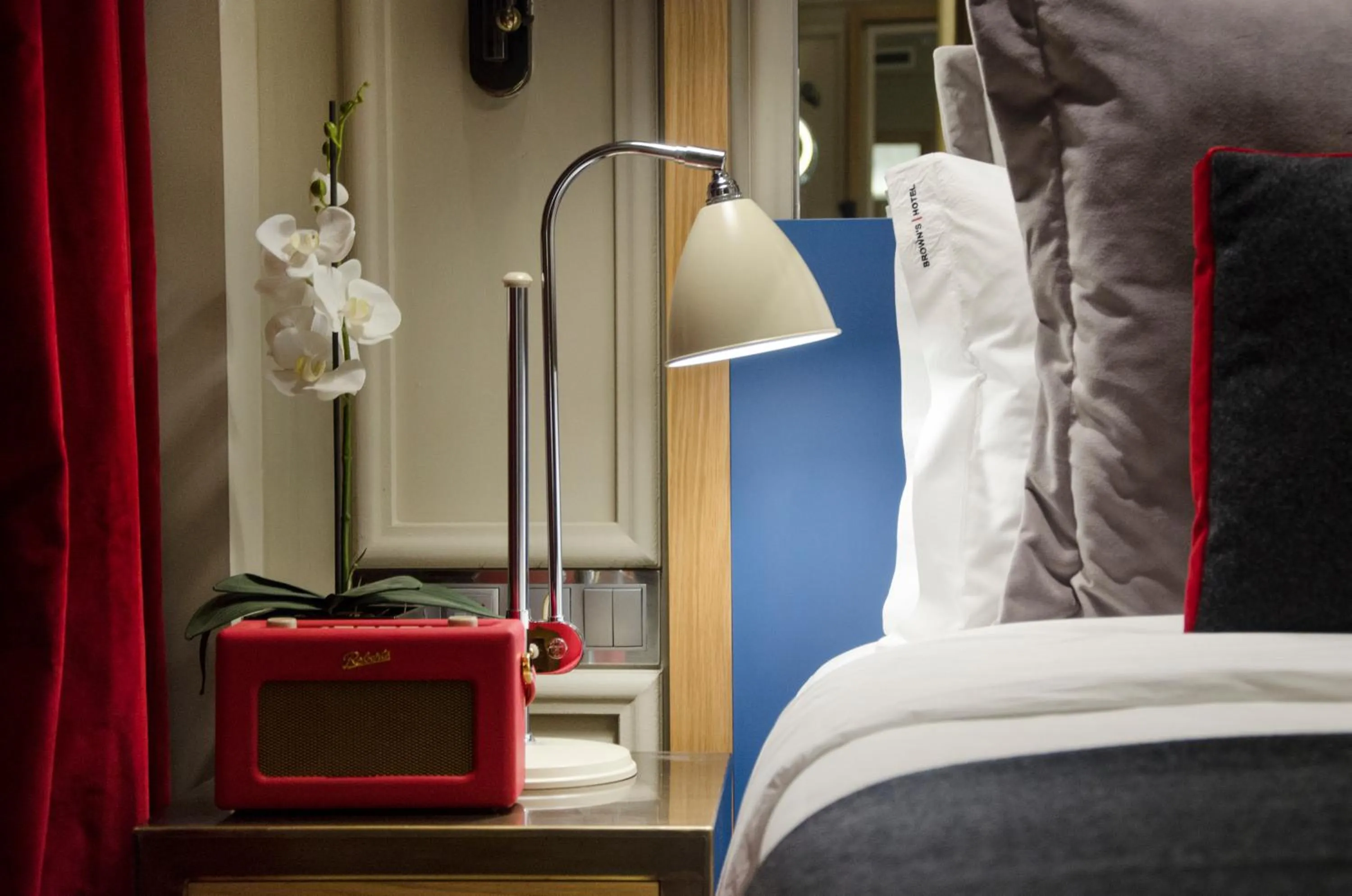 Decorative detail, Bed in Browns Central Hotel