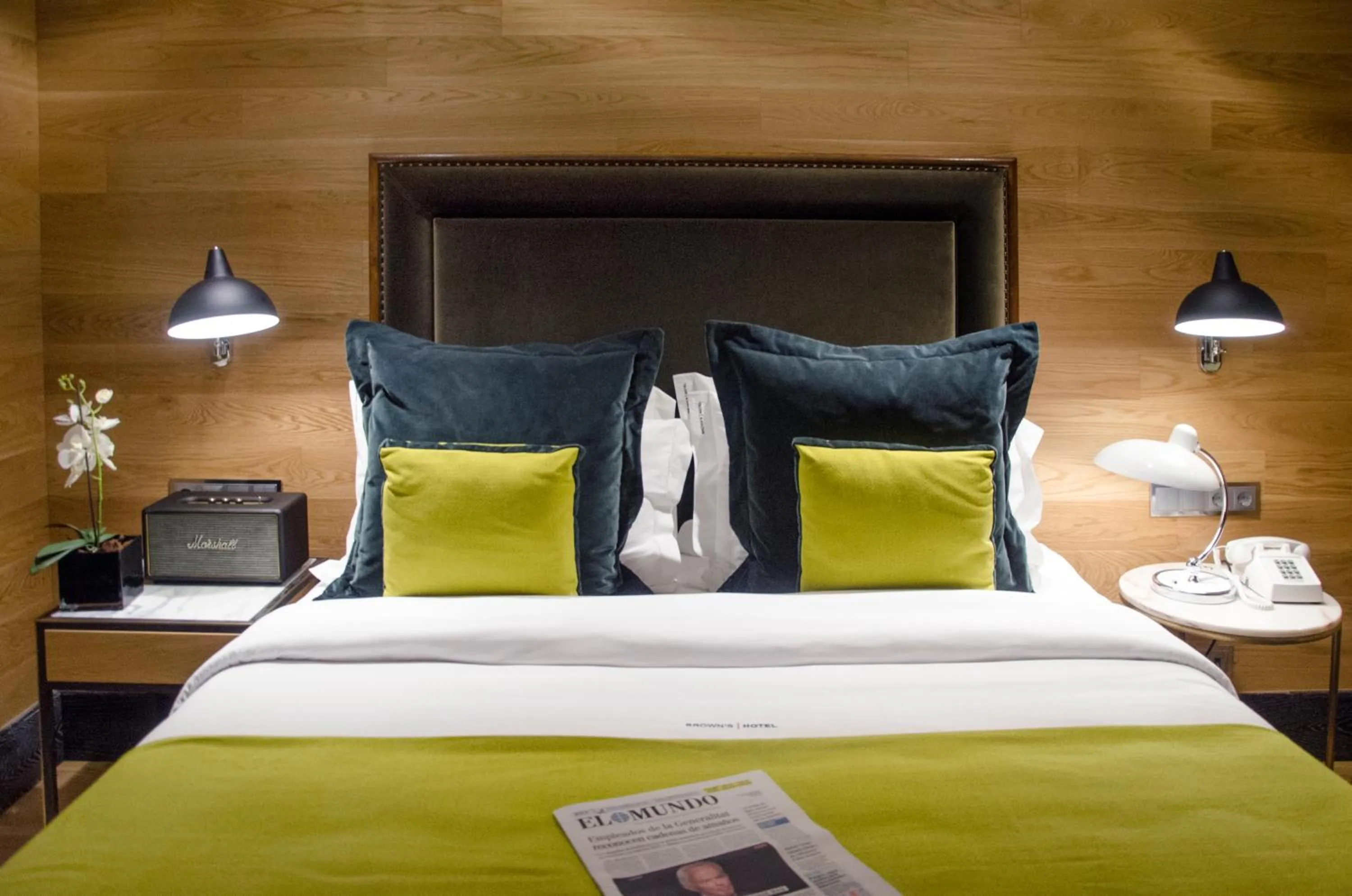 Bed in Browns Central Hotel