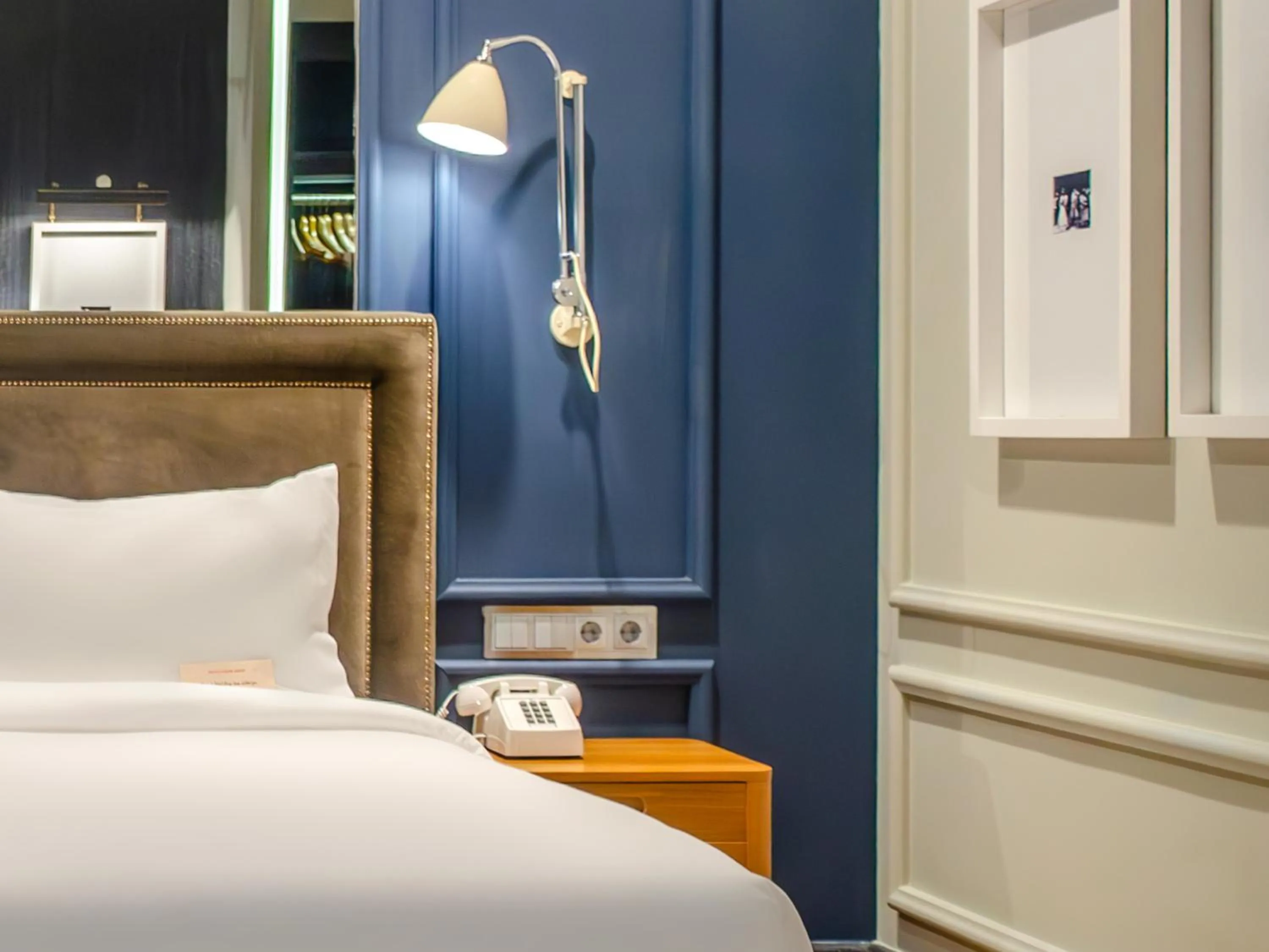 Decorative detail, Bed in Browns Central Hotel