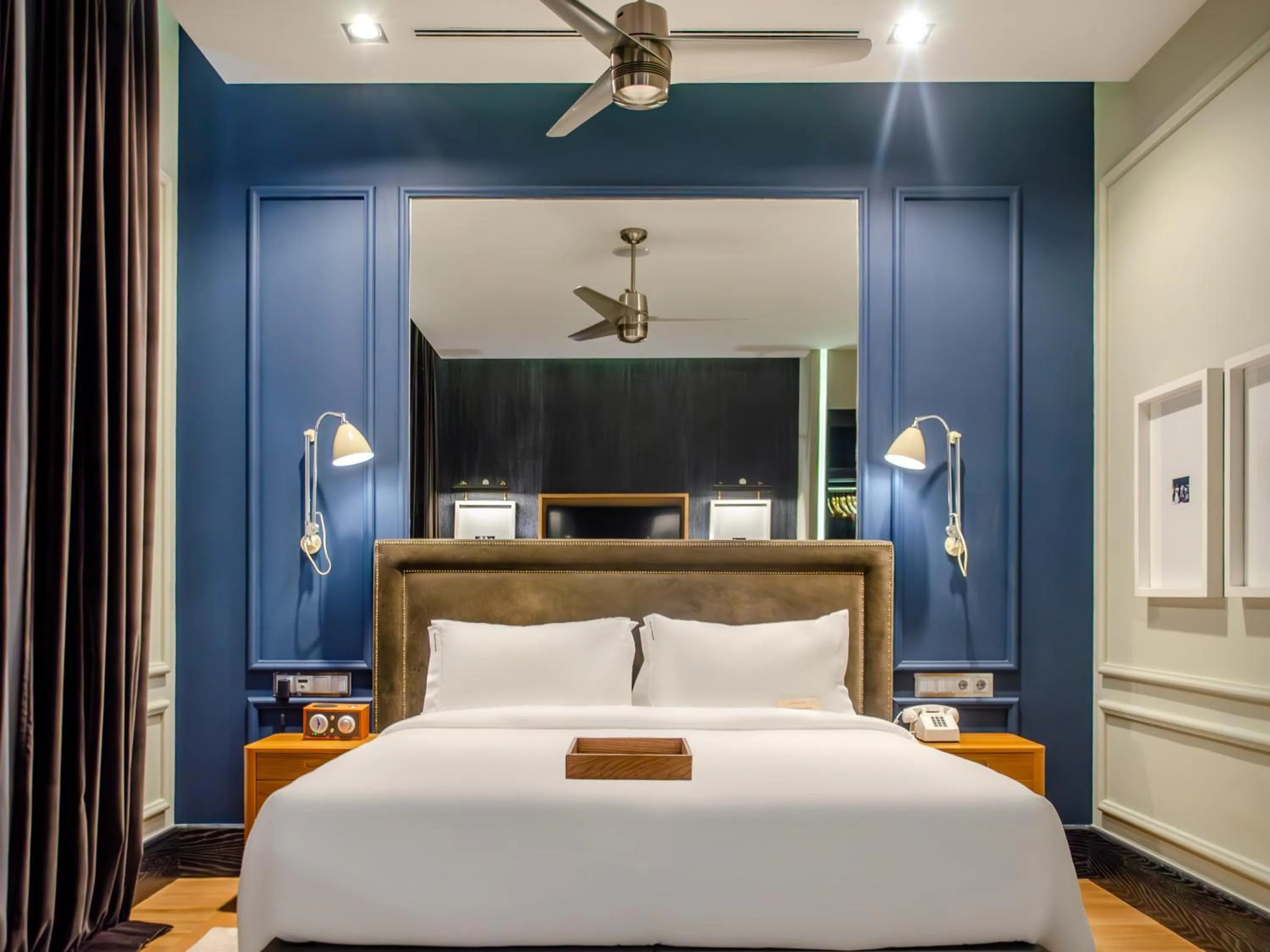 Decorative detail, Bed in Browns Central Hotel