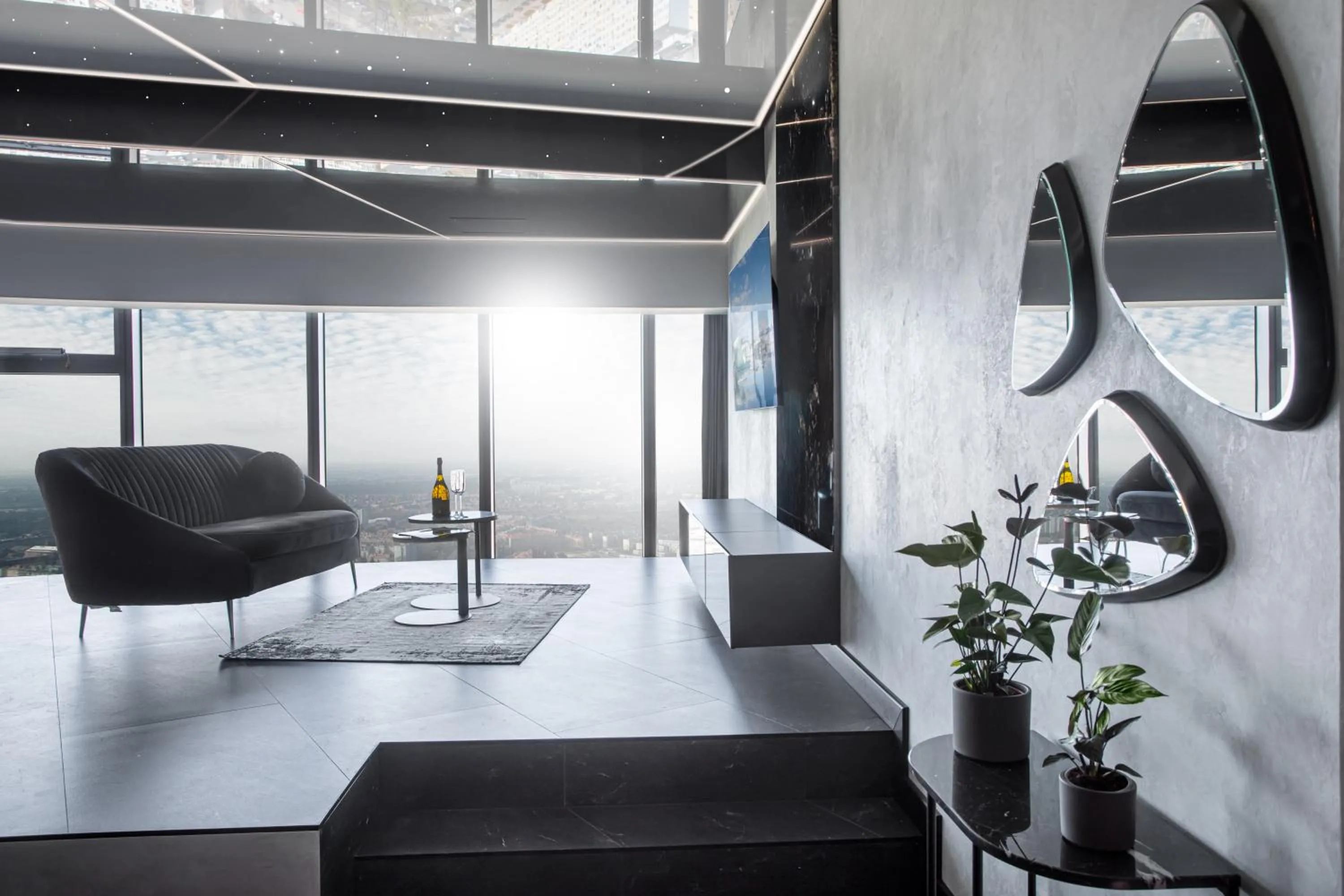 Bird's eye view in In The Sky - Apartamenty w Sky Tower