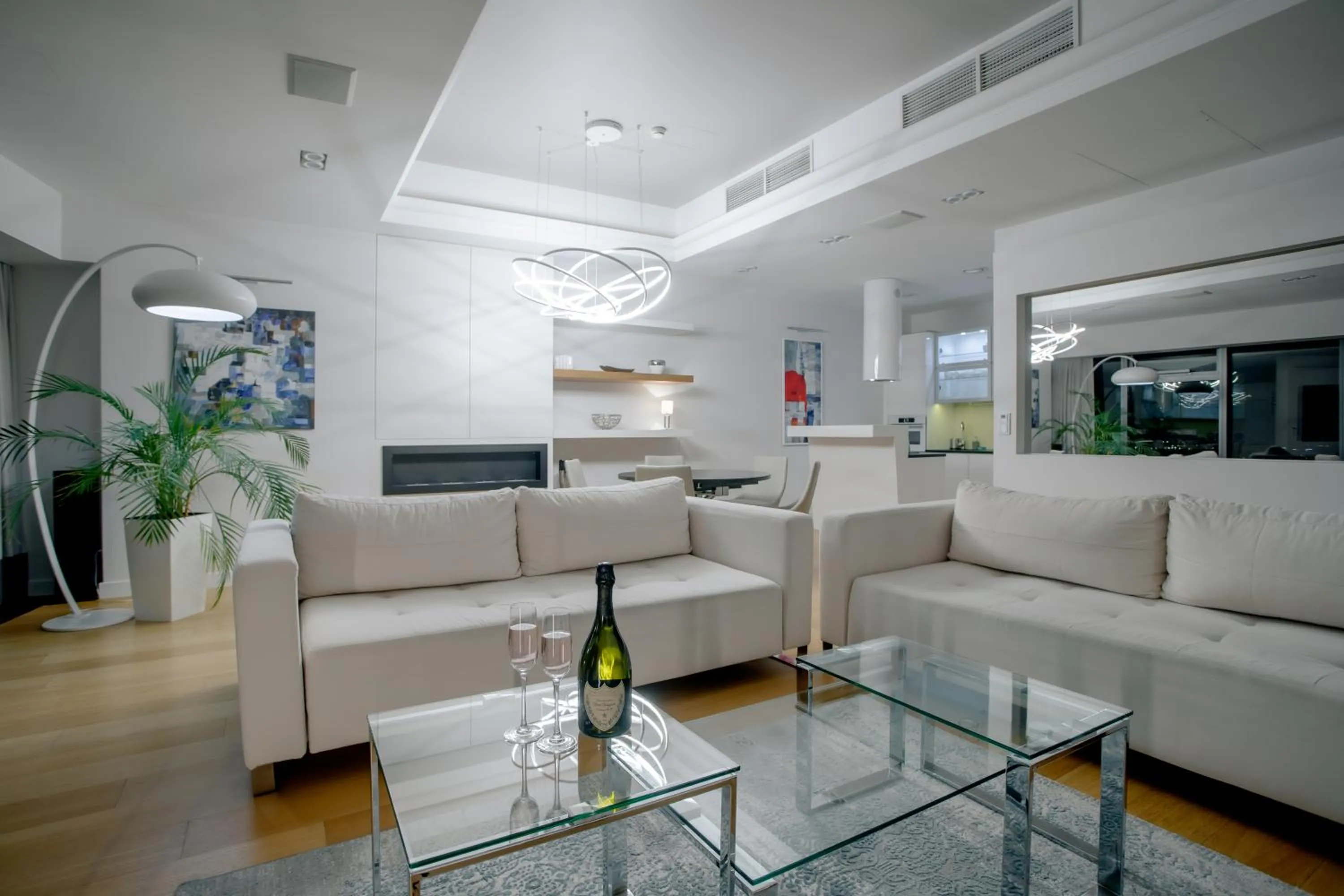 Living room in In The Sky - Apartamenty w Sky Tower