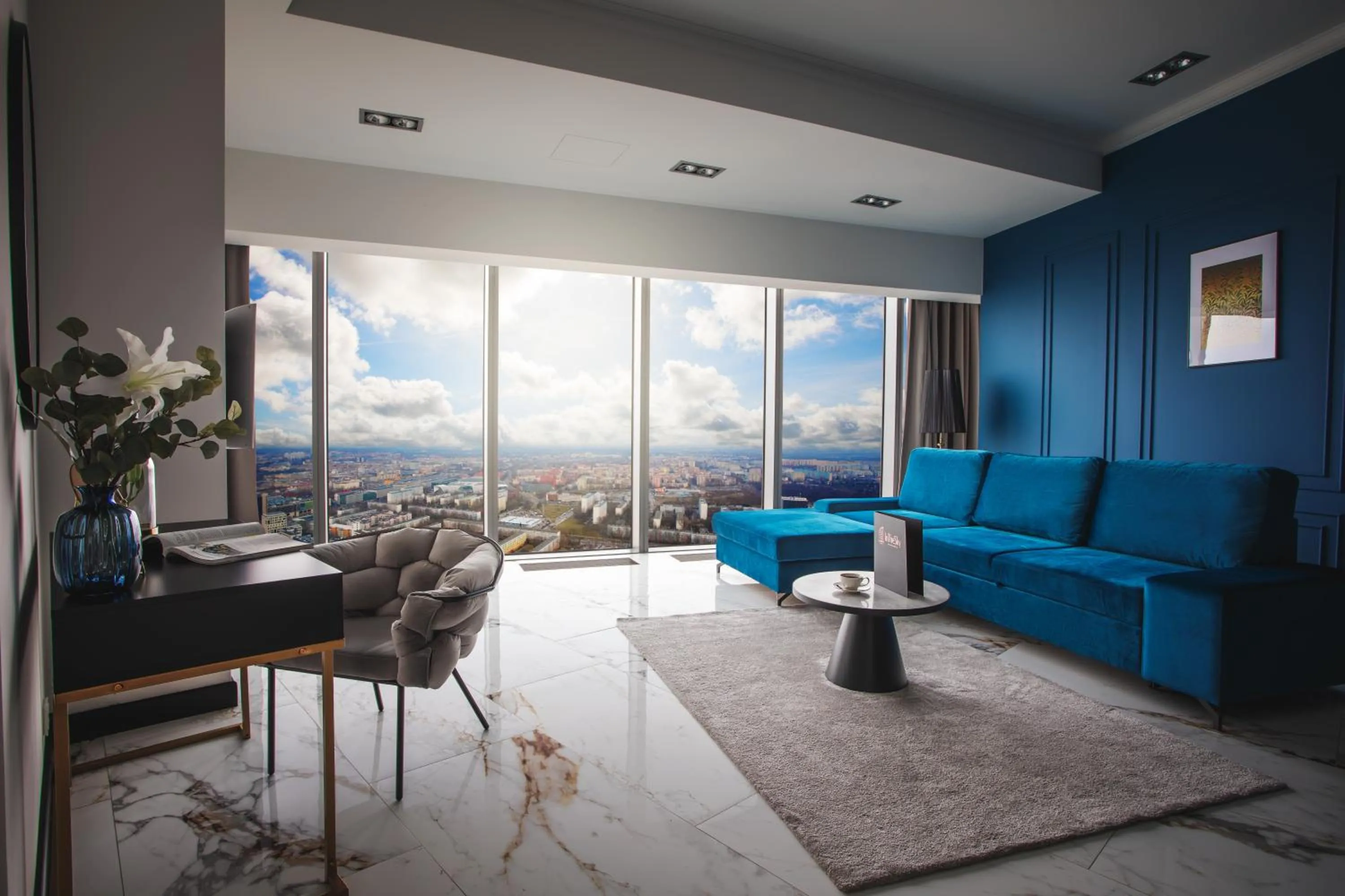 Bird's eye view in In The Sky - Apartamenty w Sky Tower