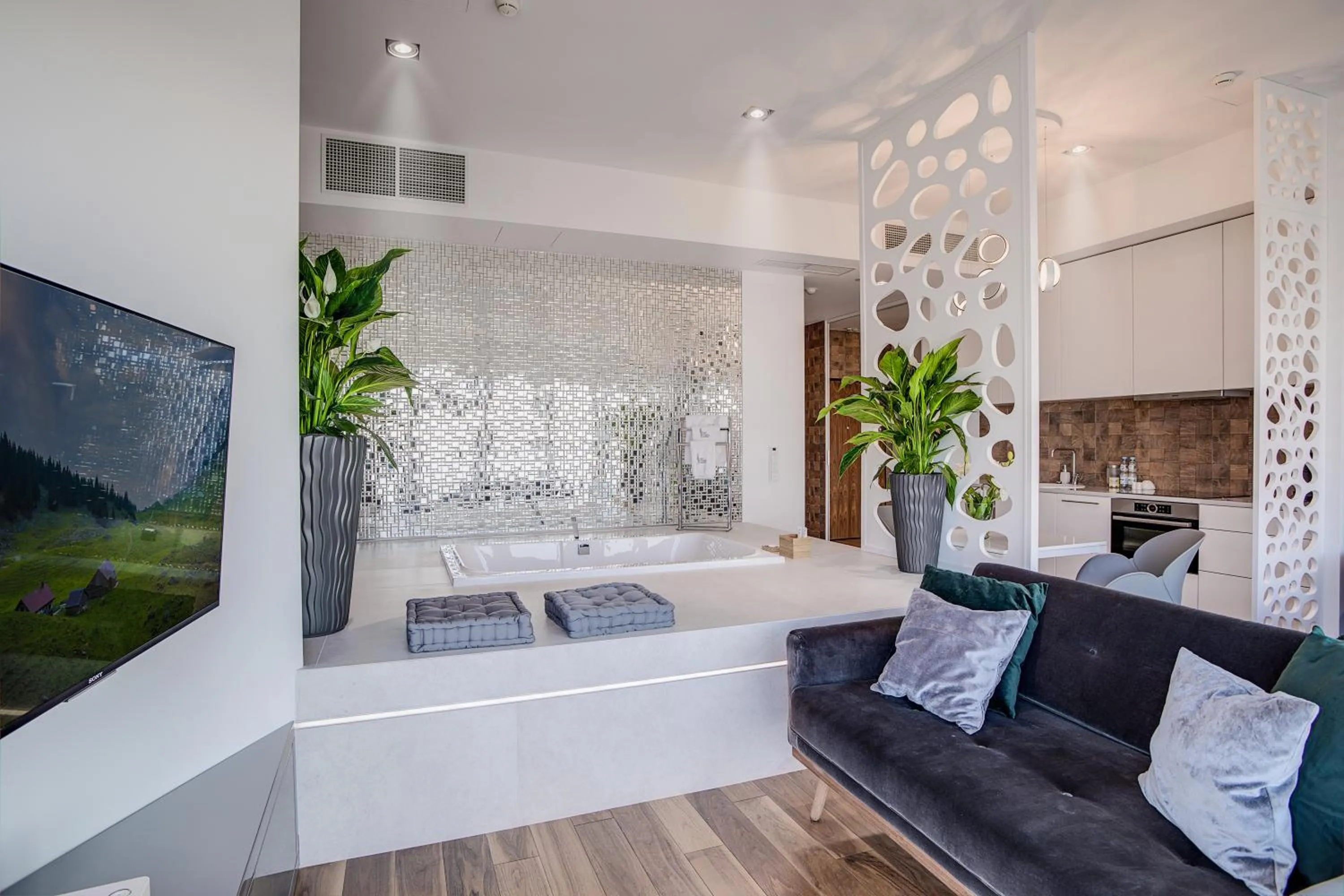 TV and multimedia in In The Sky - Apartamenty w Sky Tower