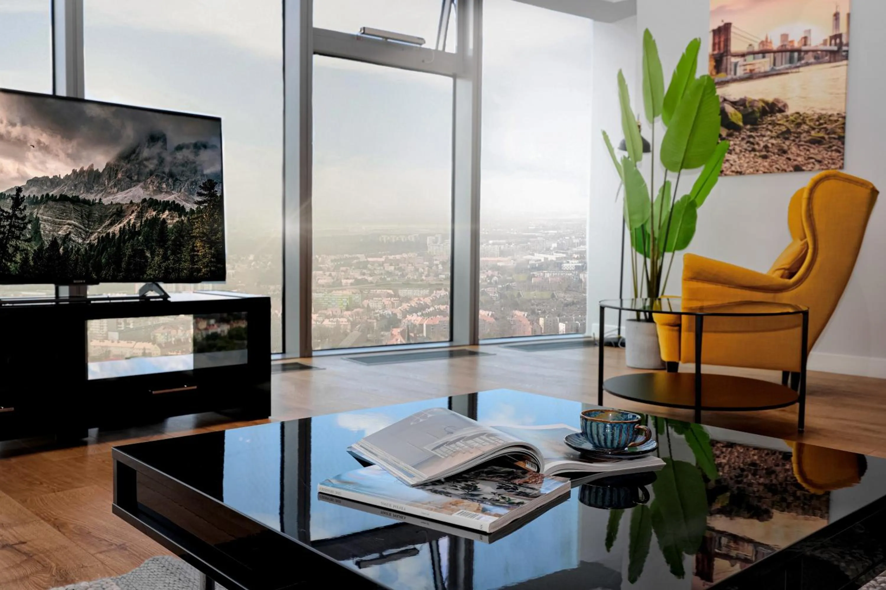 Seating area in In The Sky - Apartamenty w Sky Tower