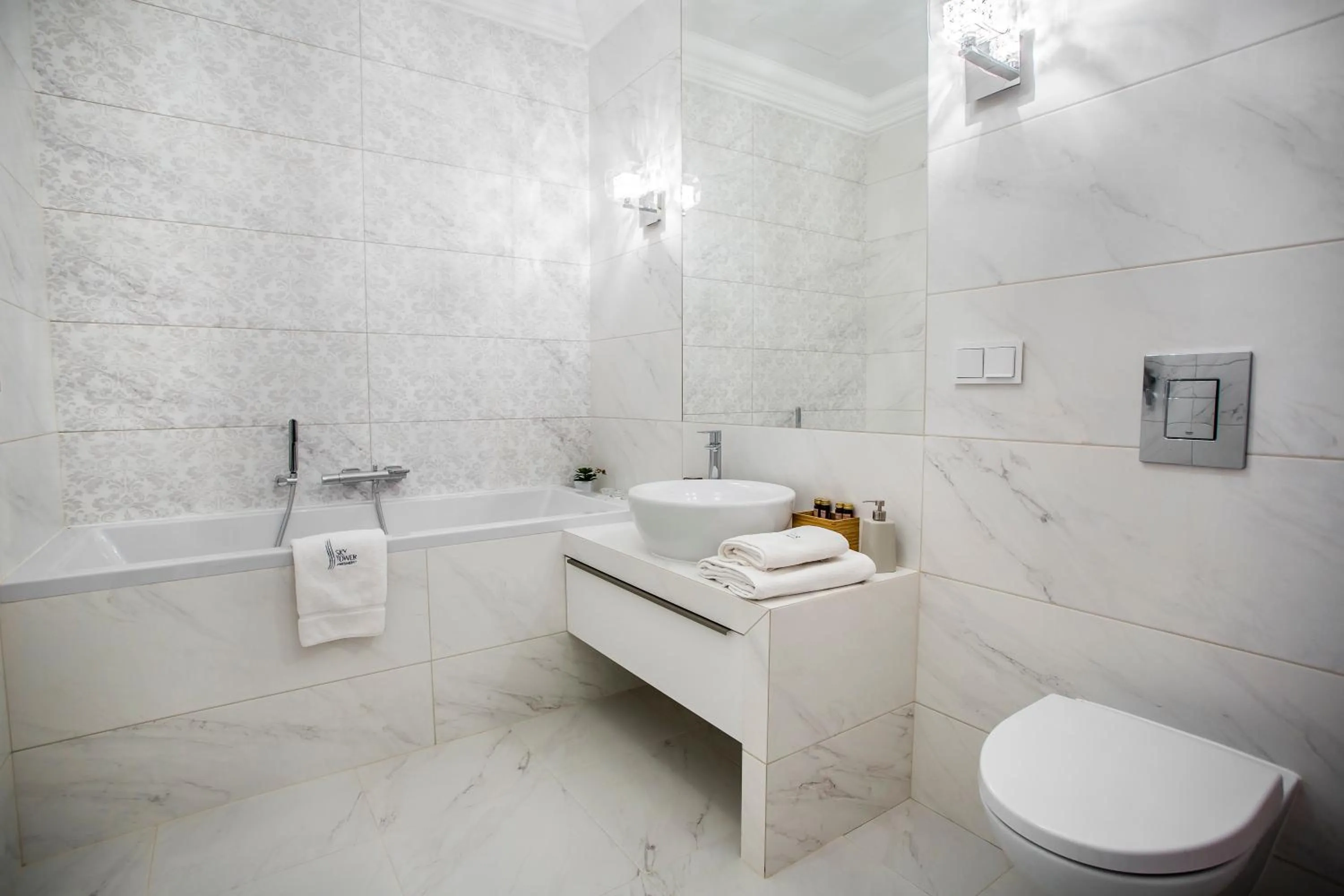 Bathroom in In The Sky - Apartamenty w Sky Tower