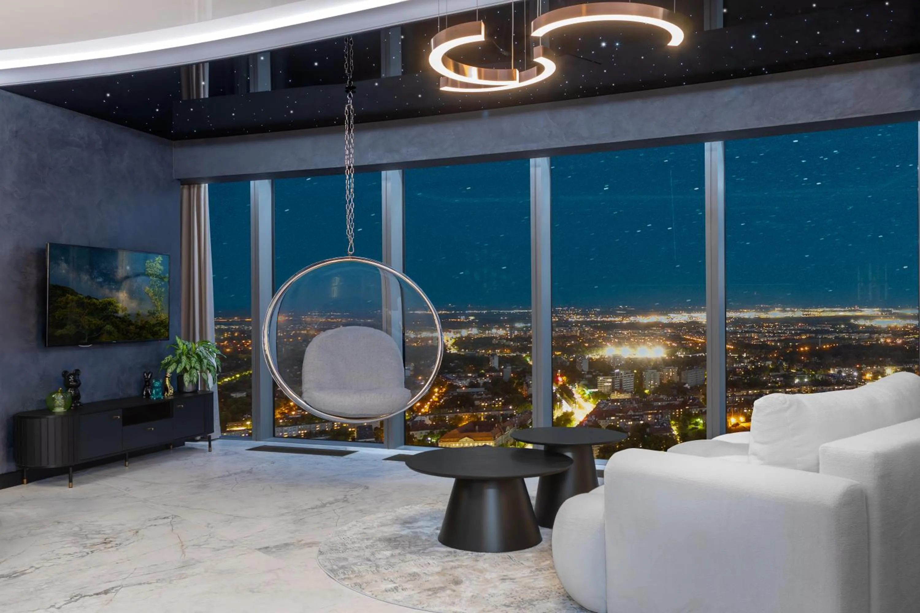 Seating area in In The Sky - Apartamenty w Sky Tower