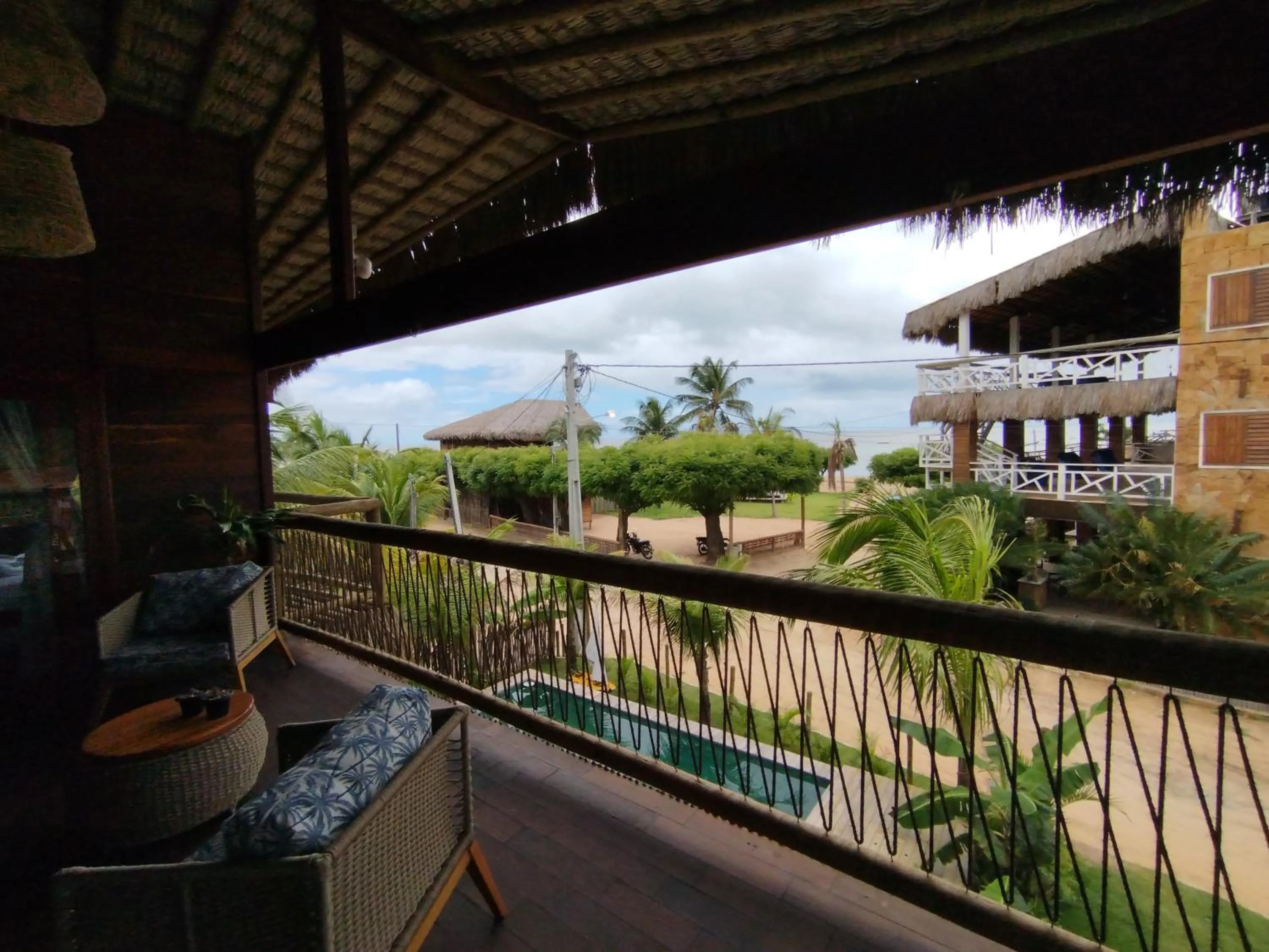 Balcony/Terrace in Villa Caravelas Praia de Moitas
