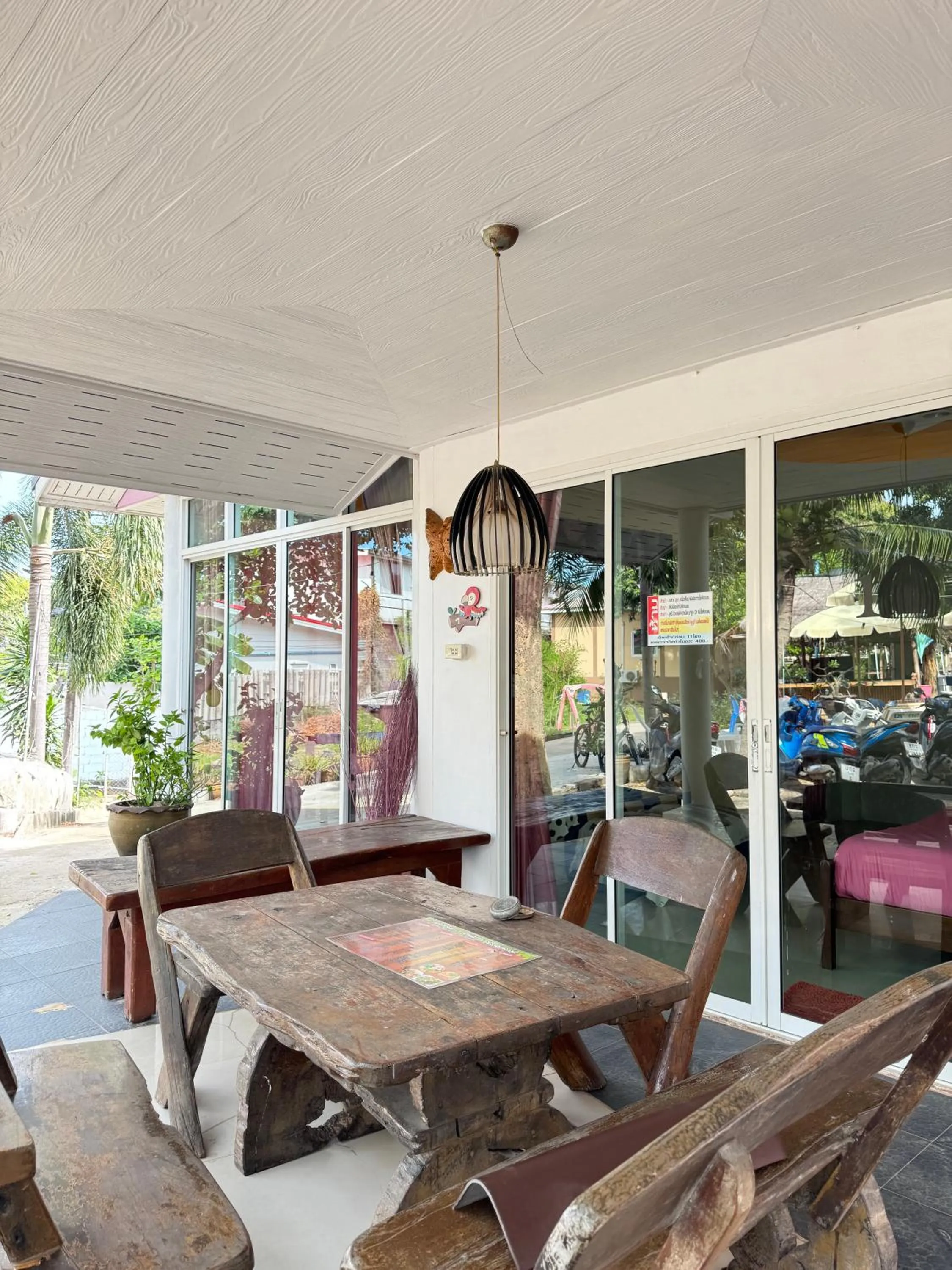 Seating area in Rang Noknoy Resort at Kohlarn