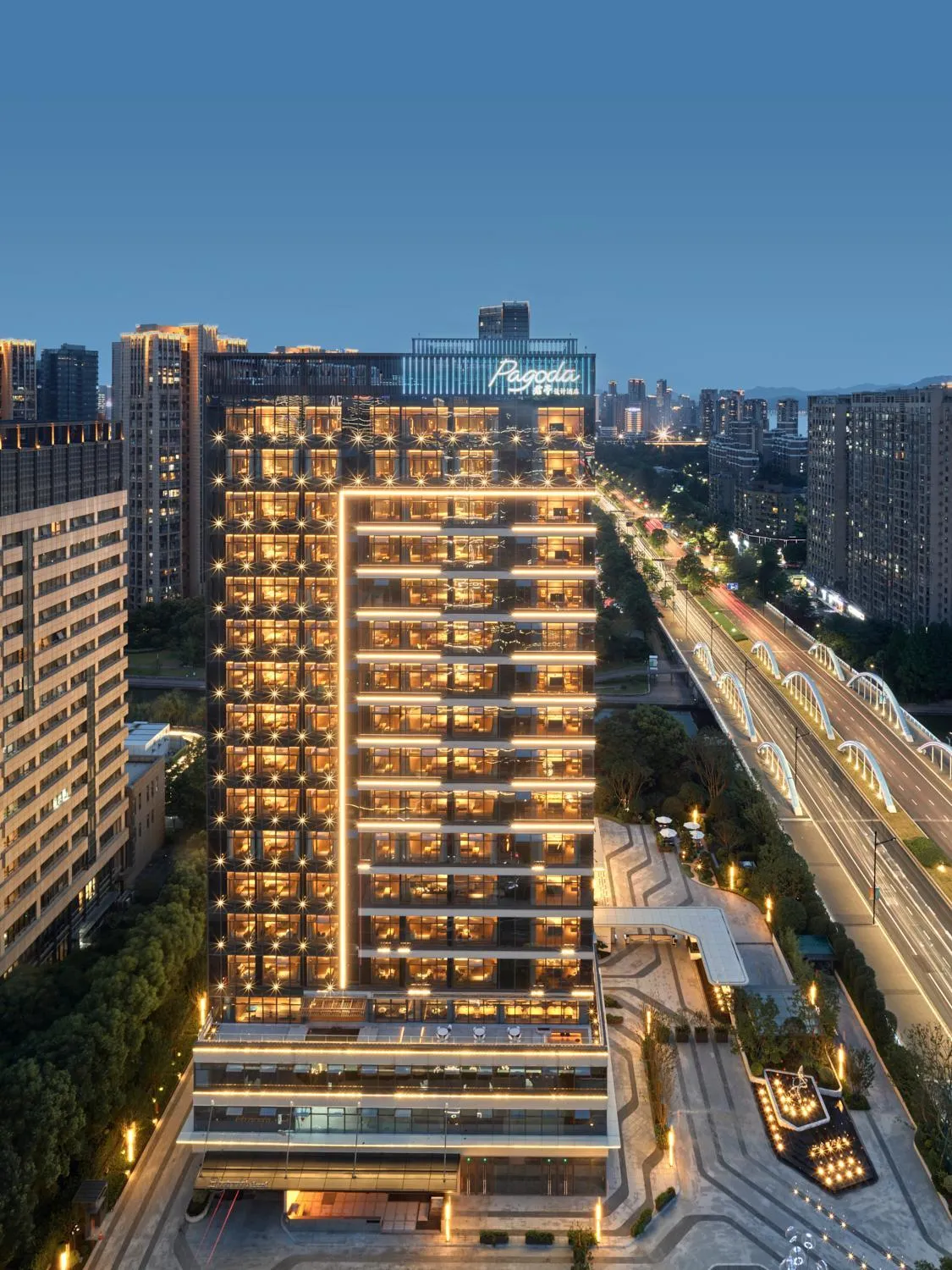 Property building in Pagoda Hotel Hangzhou Binjiang