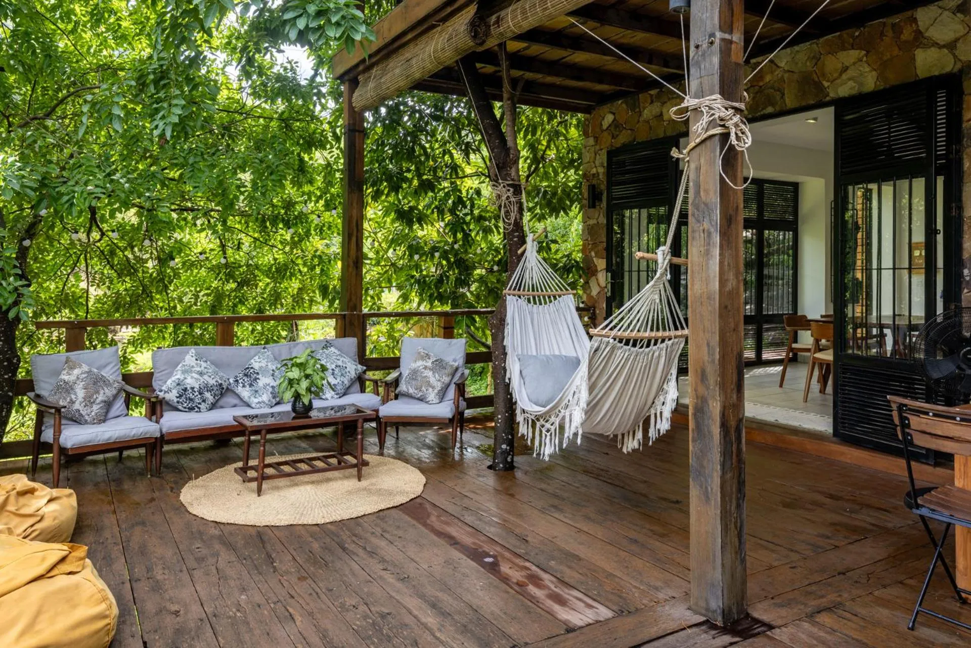 Seating area in Payana Kampot