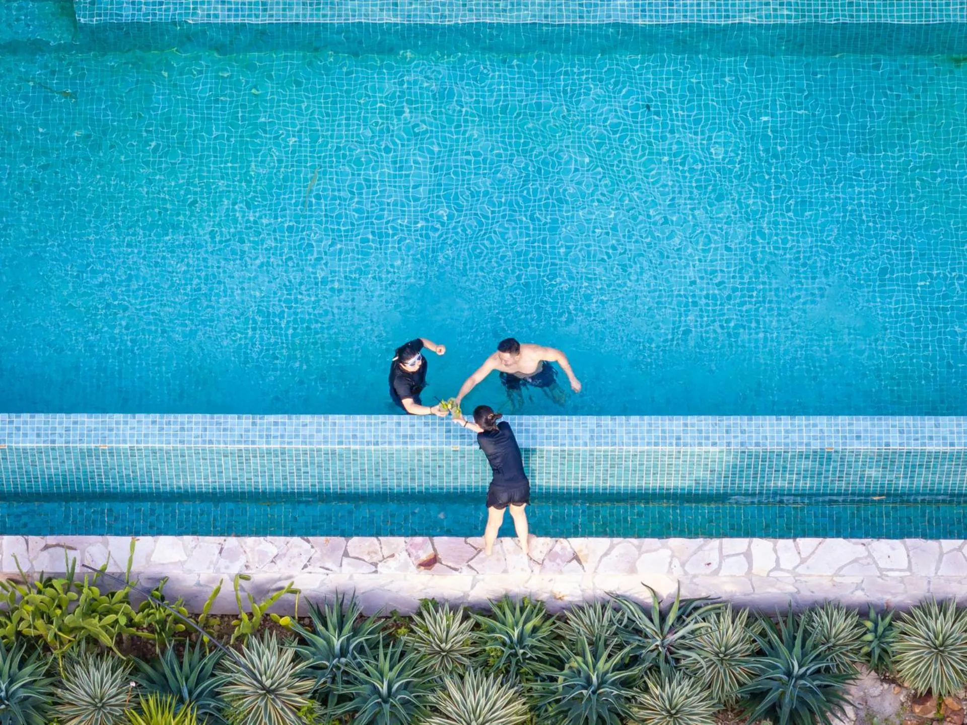 Pool view in Payana Kampot