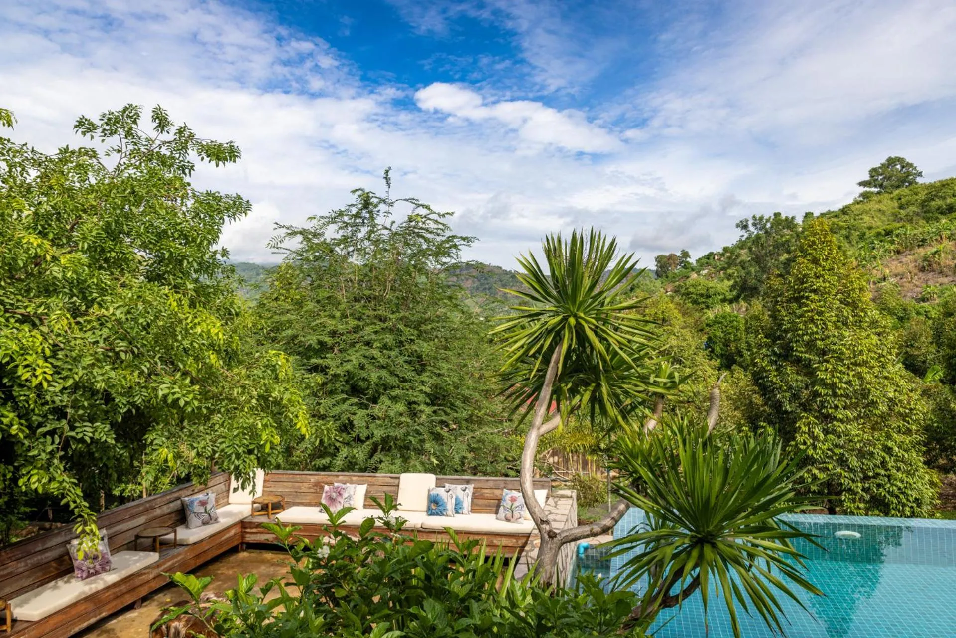 Pool view in Payana Kampot