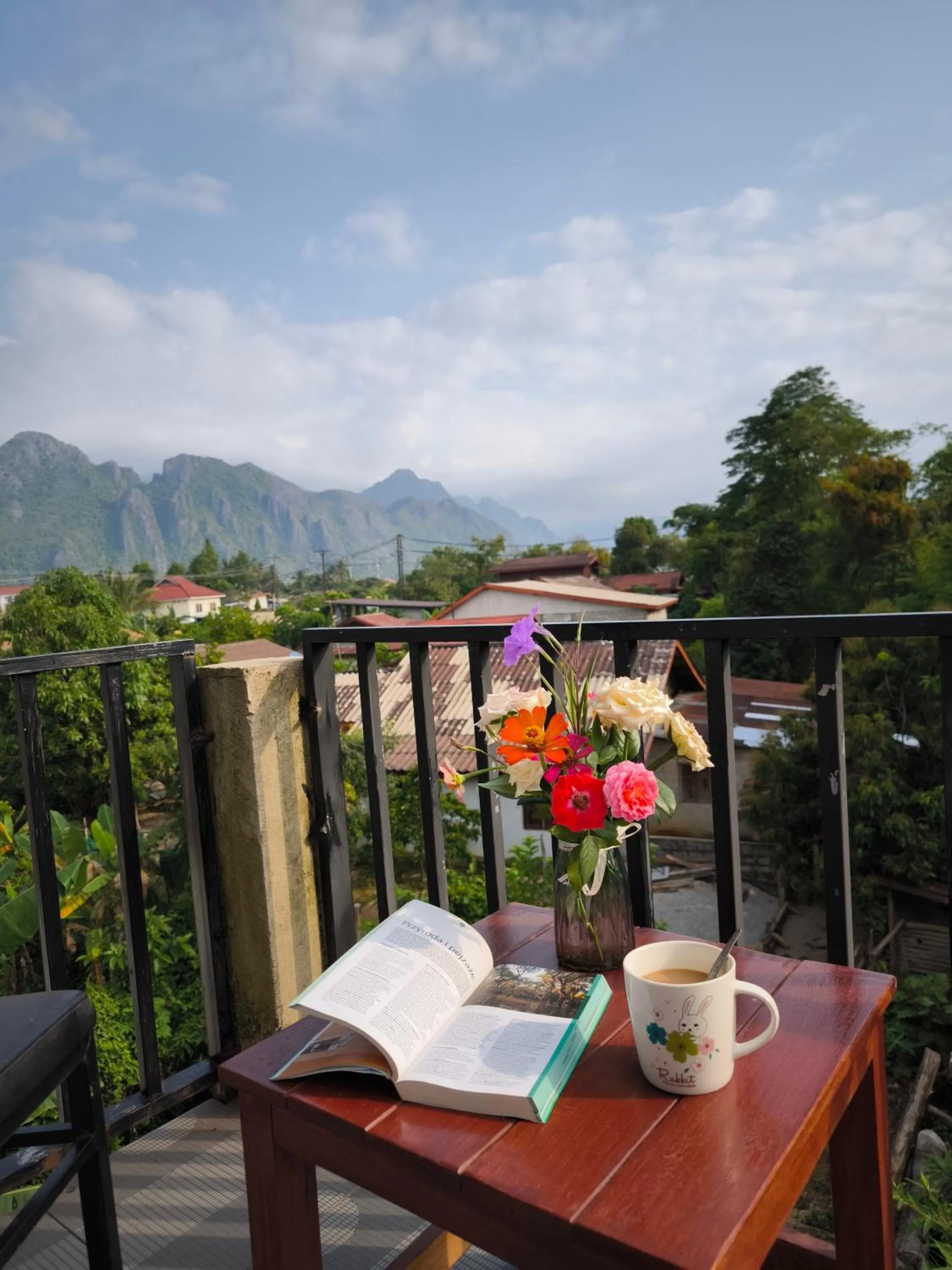 Natural landscape in VangVieng Dokchampa Resort