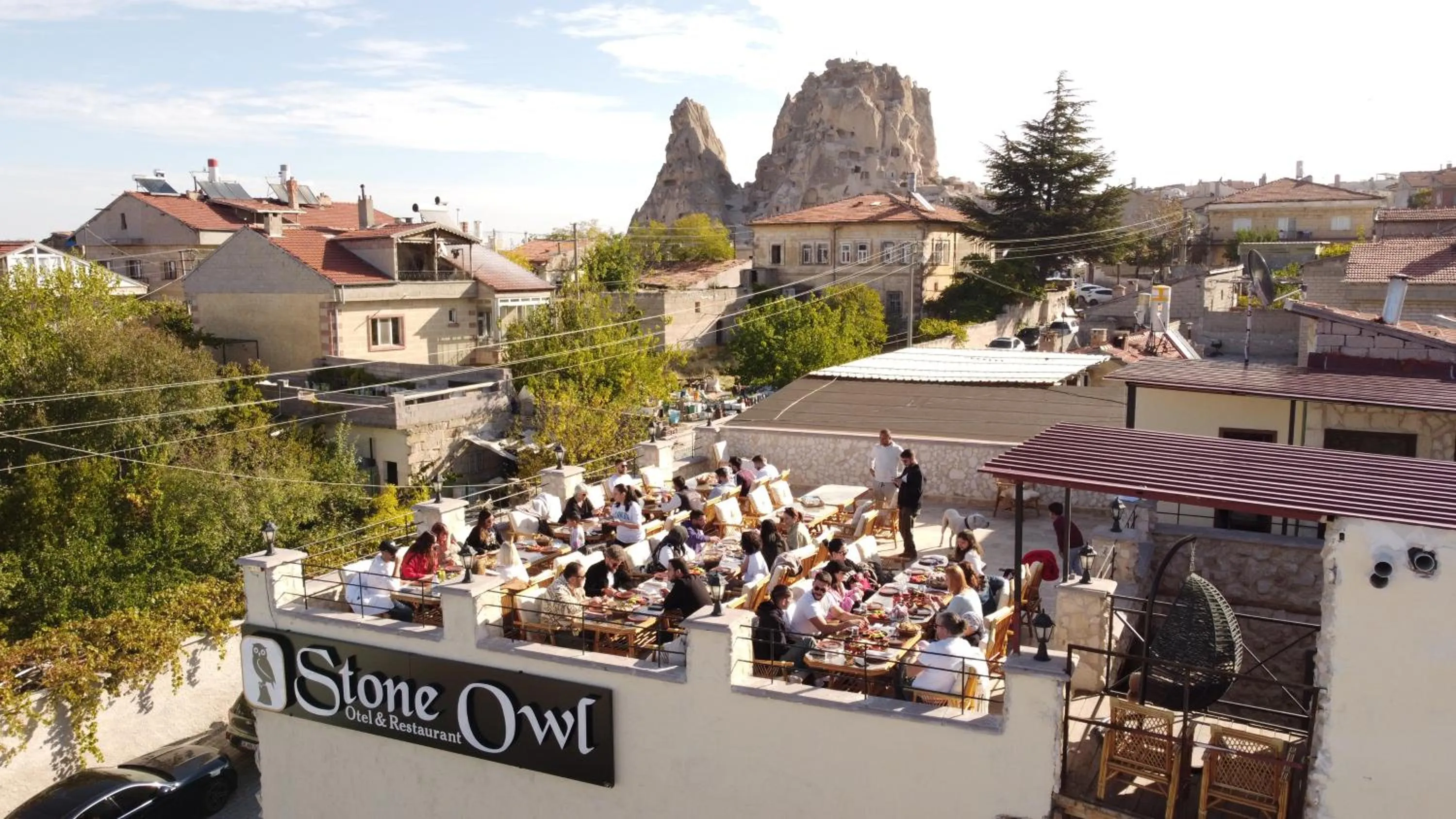 Property building in Stone Owl Otel & Restaurant