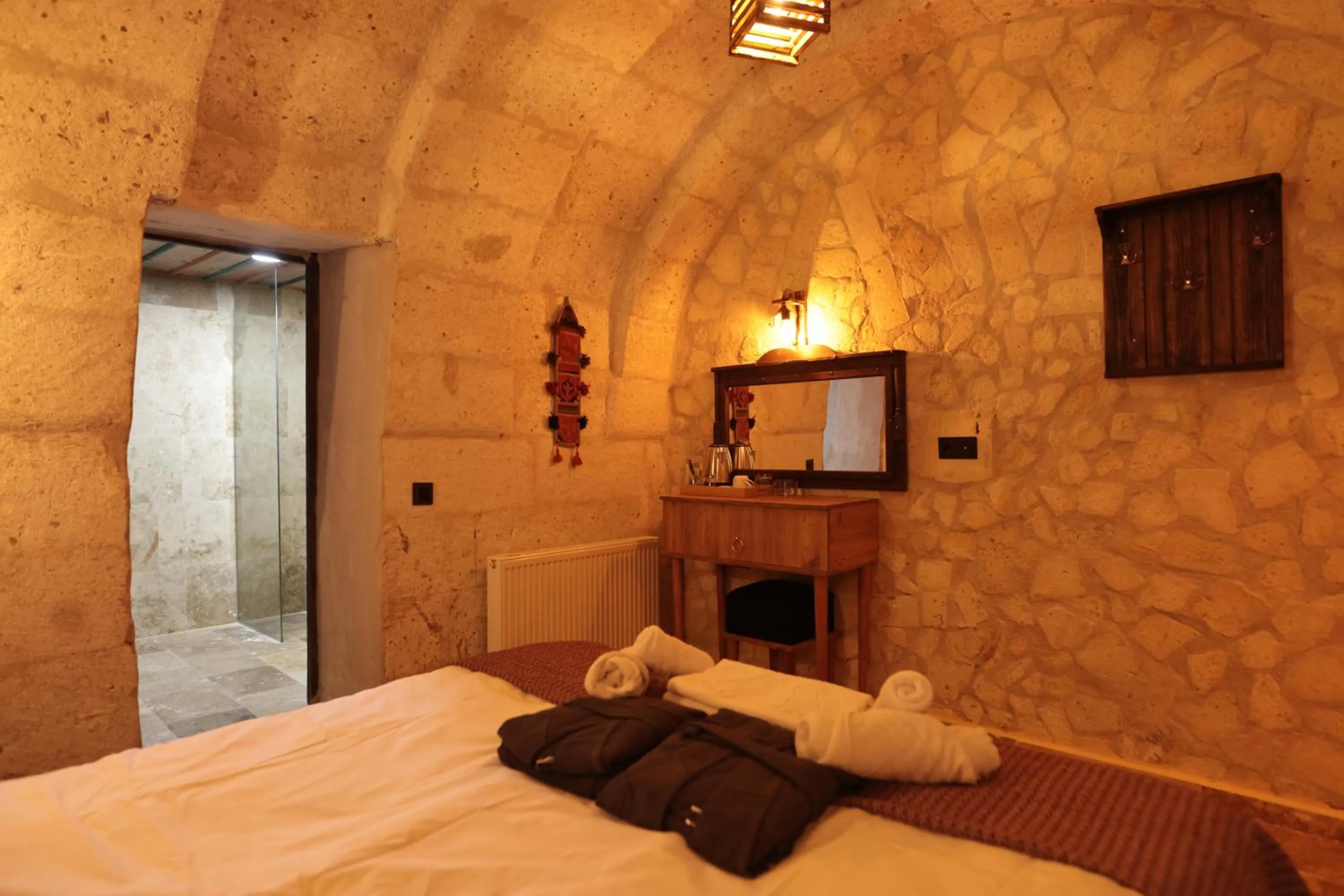 Bed in Stone Owl Otel & Restaurant