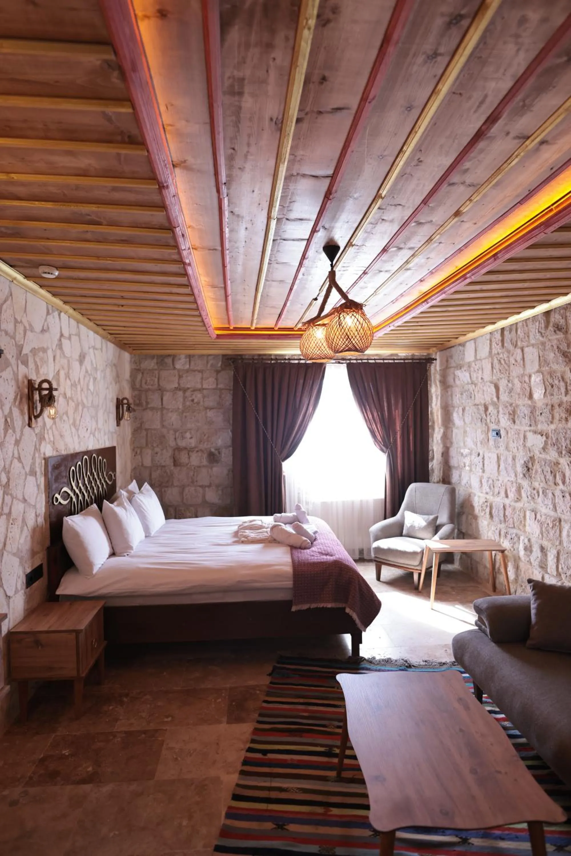 Photo of the whole room, Bed in Stone Owl Otel & Restaurant