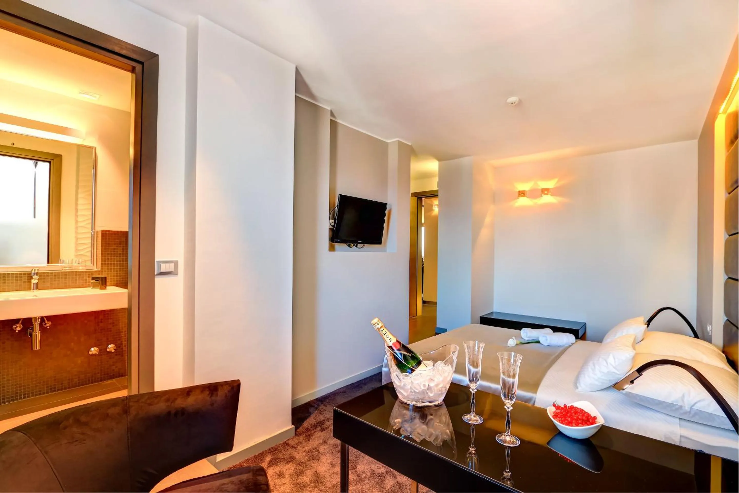 Seating area in The View Luxury Rooms