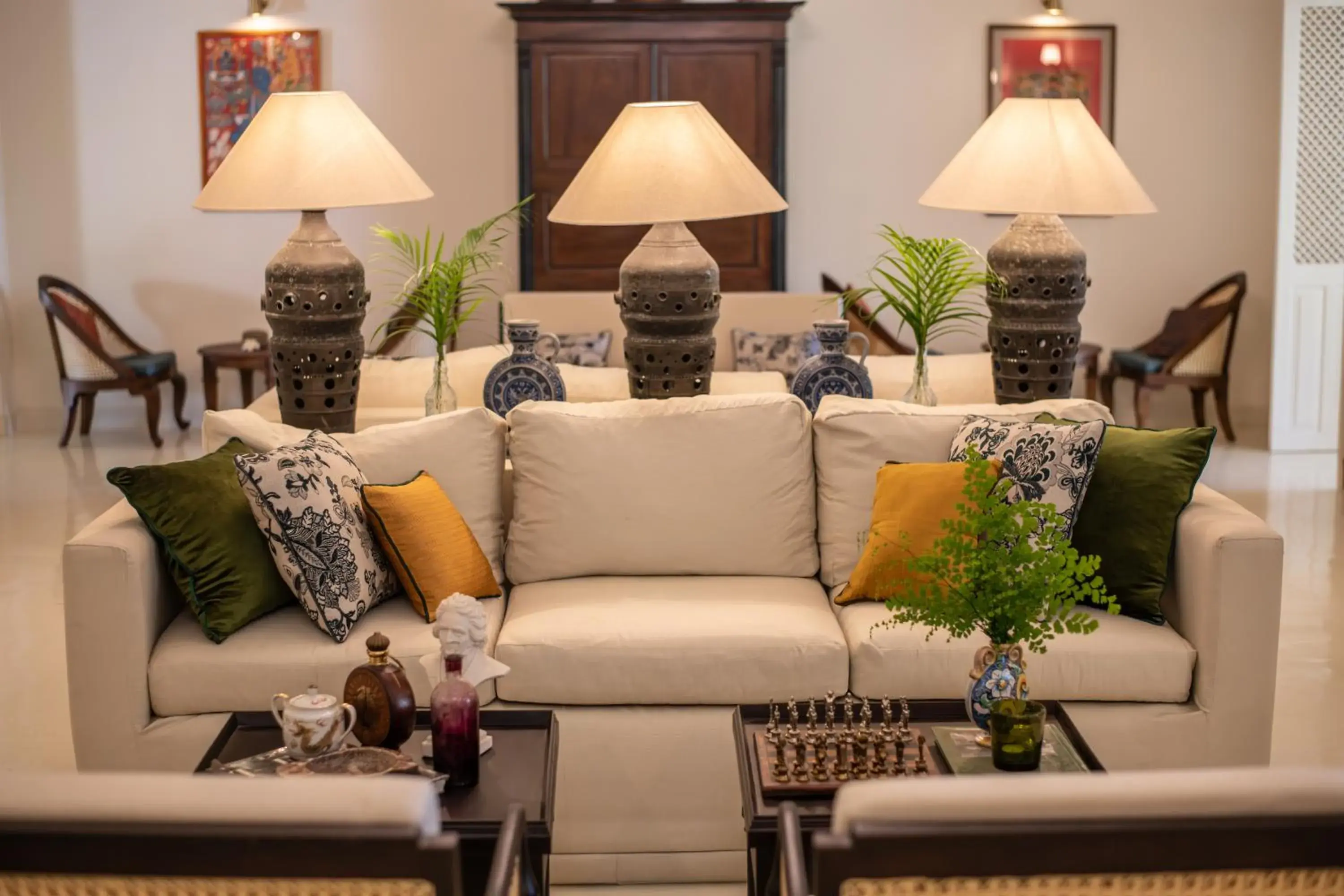 Living room in The Sun House Living room in The Sun House