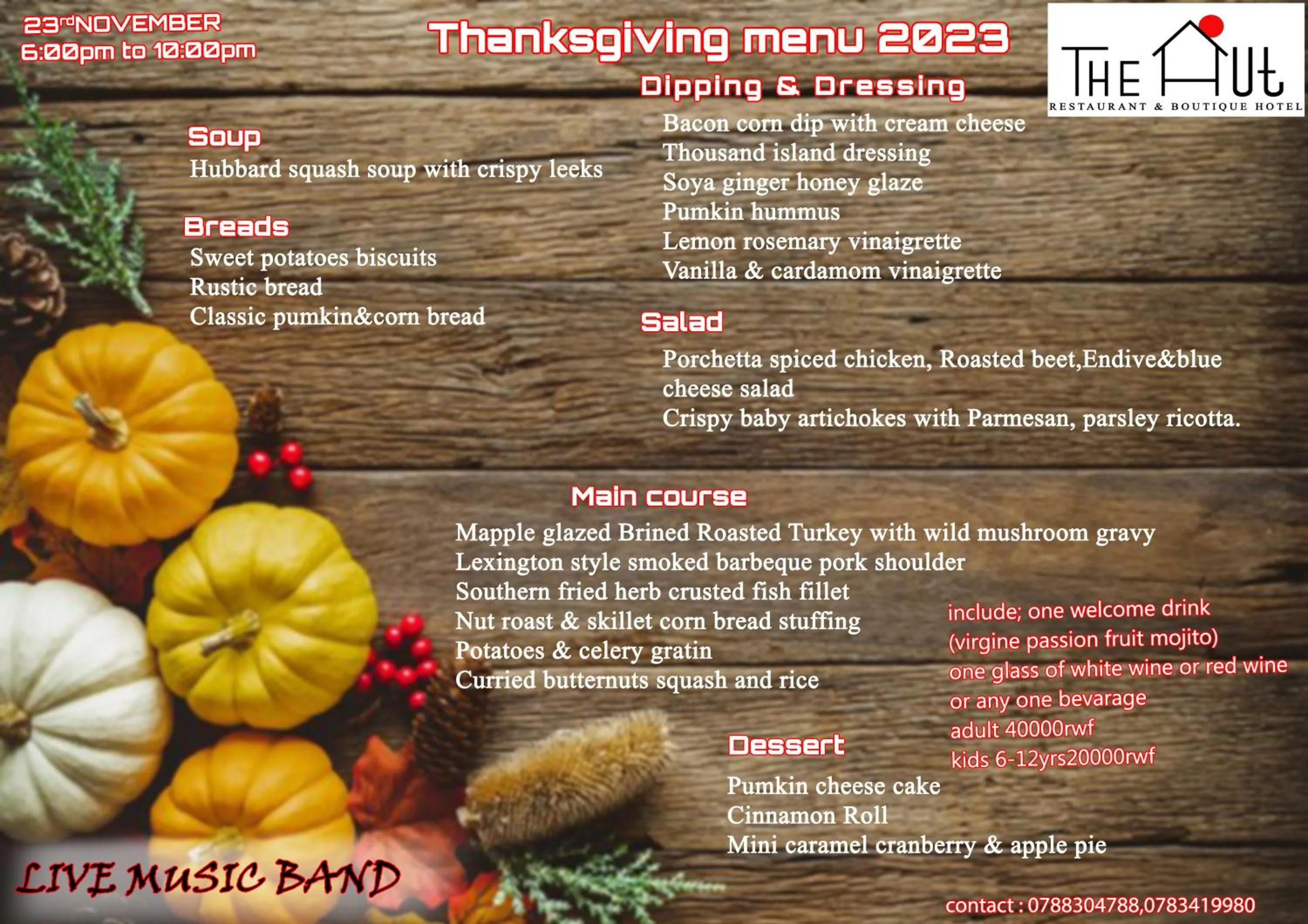 The Hut Restaurant & Boutique Hotel