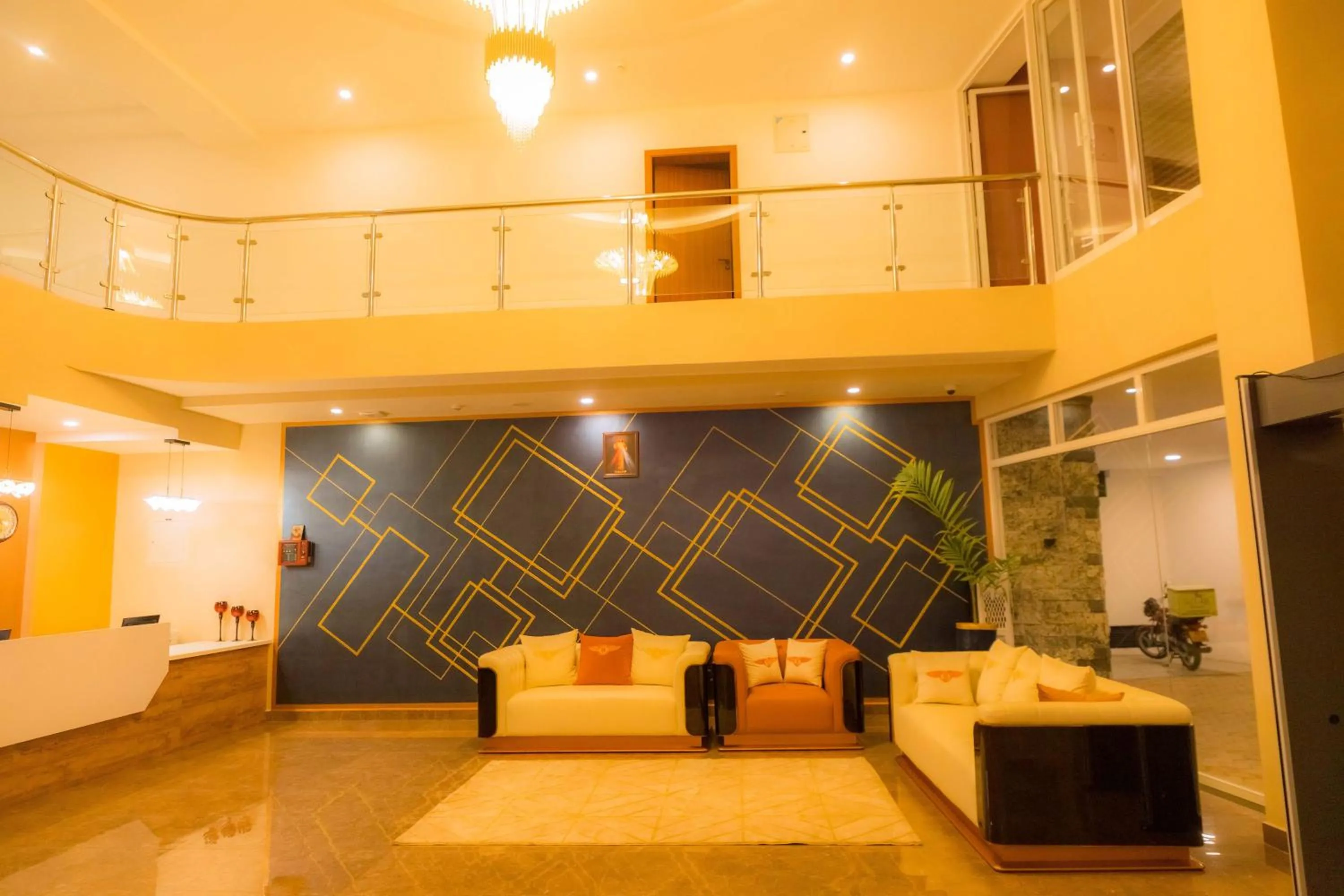 Seating area in The Hut Restaurant & Boutique Hotel