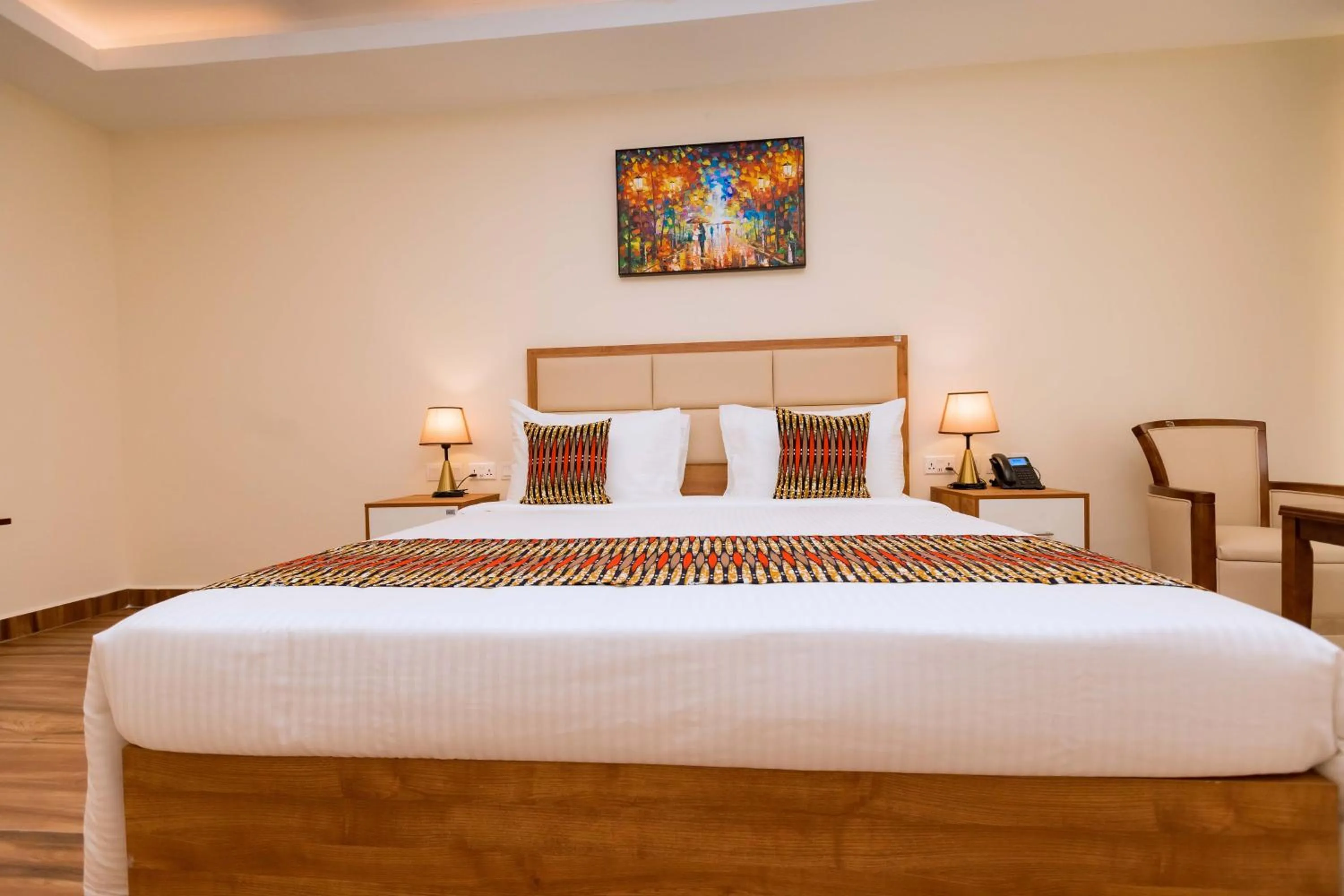 Bed in The Hut Restaurant & Boutique Hotel