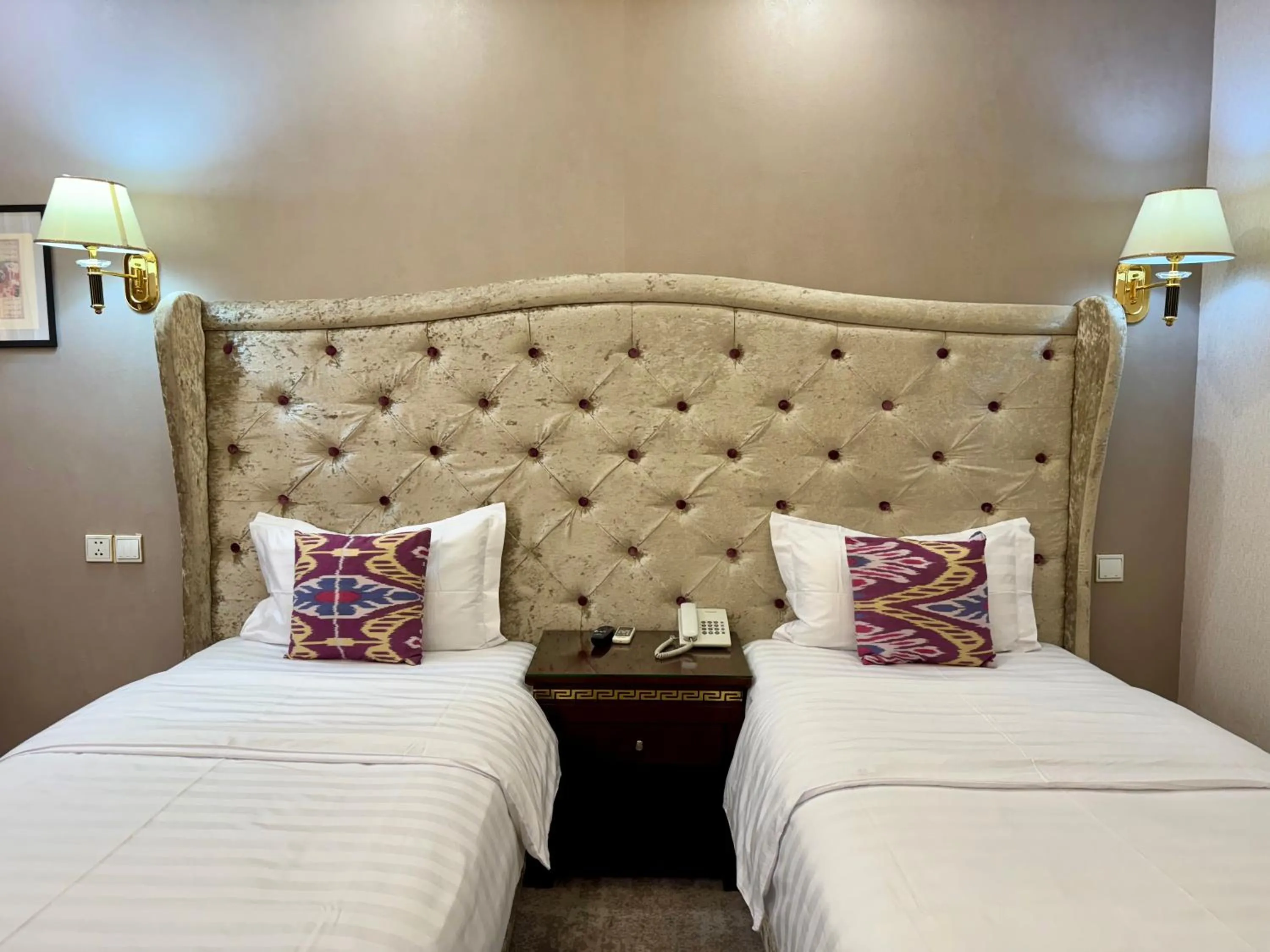 Bed in EmirHan Hotel