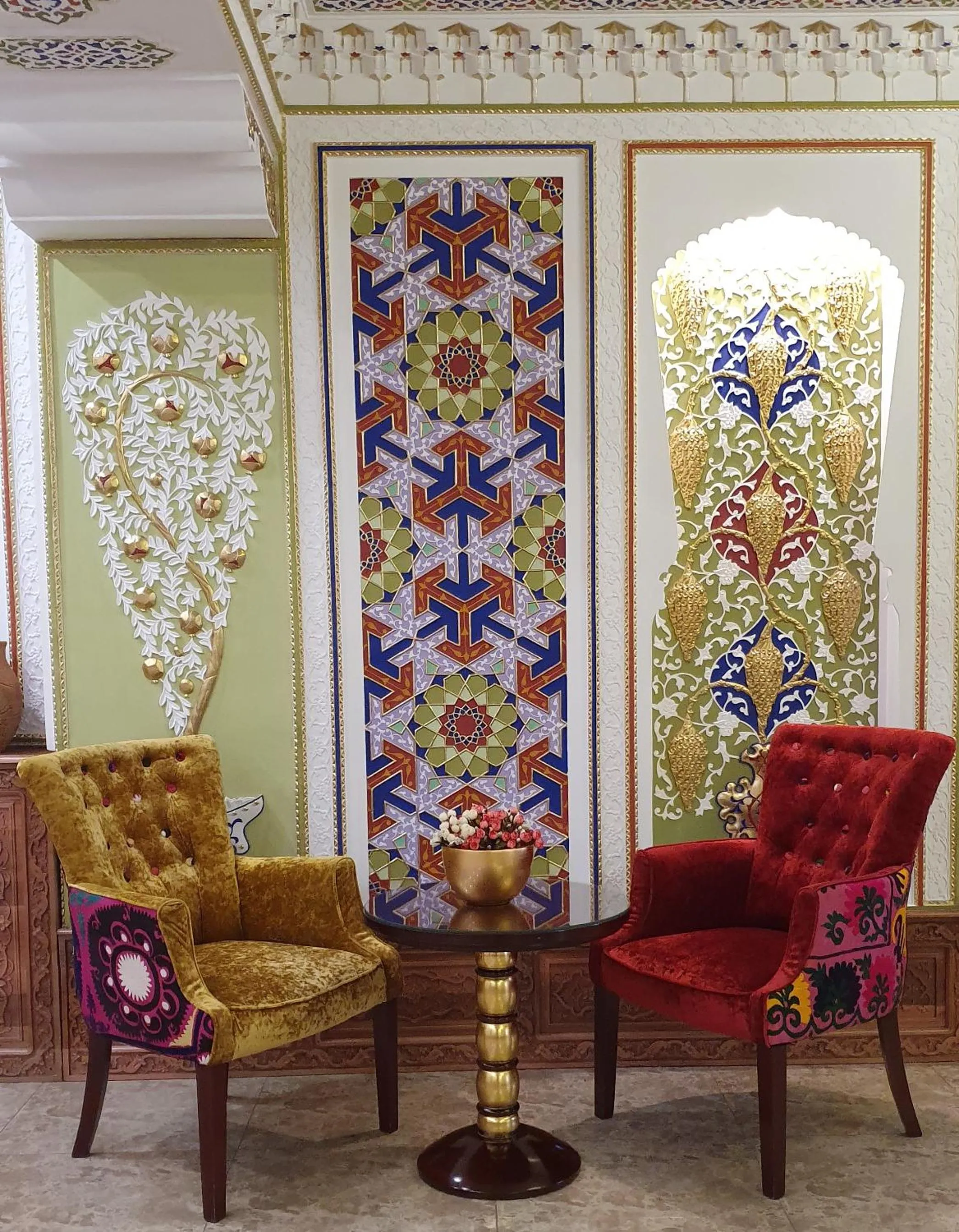 Seating area in EmirHan Hotel